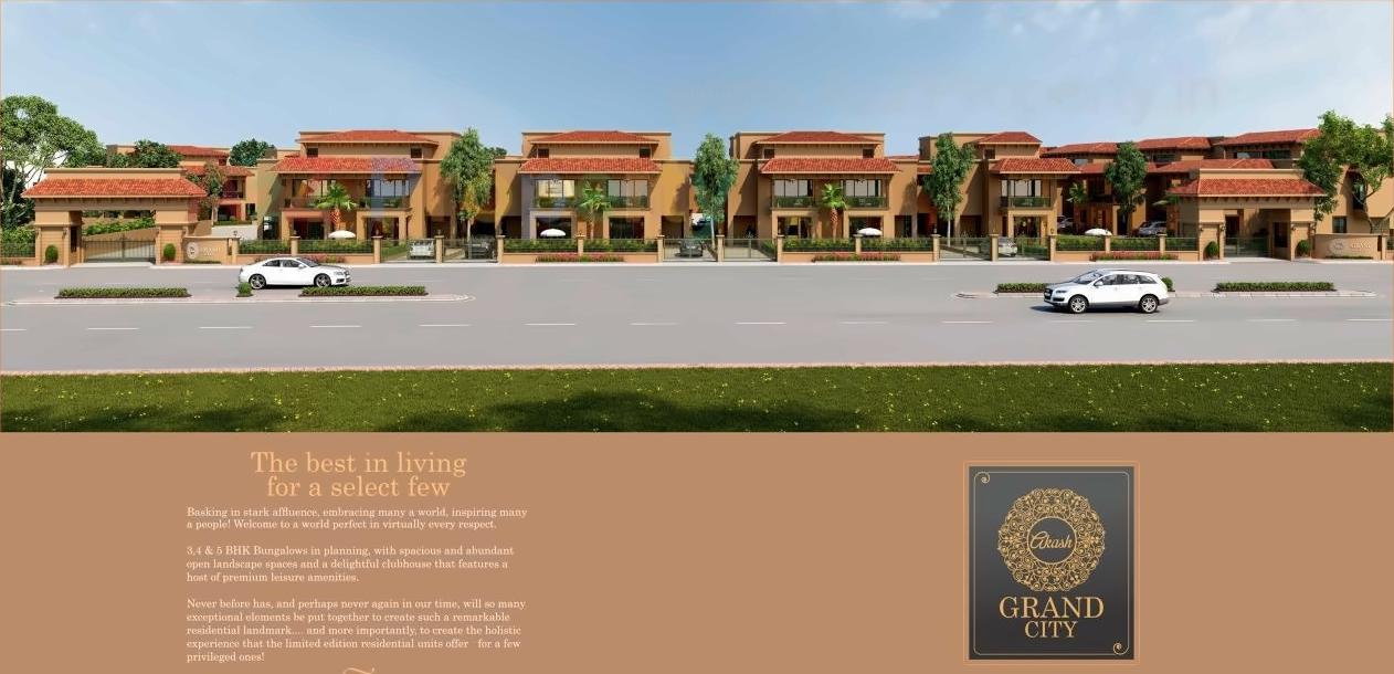 3D Elevation of real estate project Akash Grand City located at Enasan, Ahmedabad, Gujarat