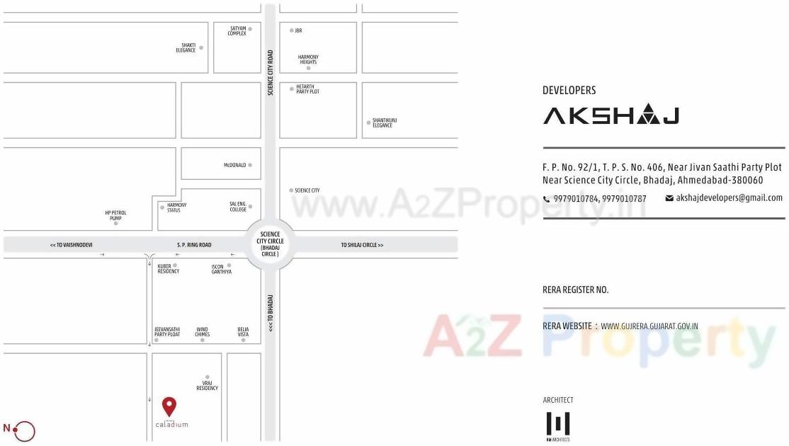  of real estate project Akshaj Caladium located at Bhadaj, Ahmedabad, Gujarat