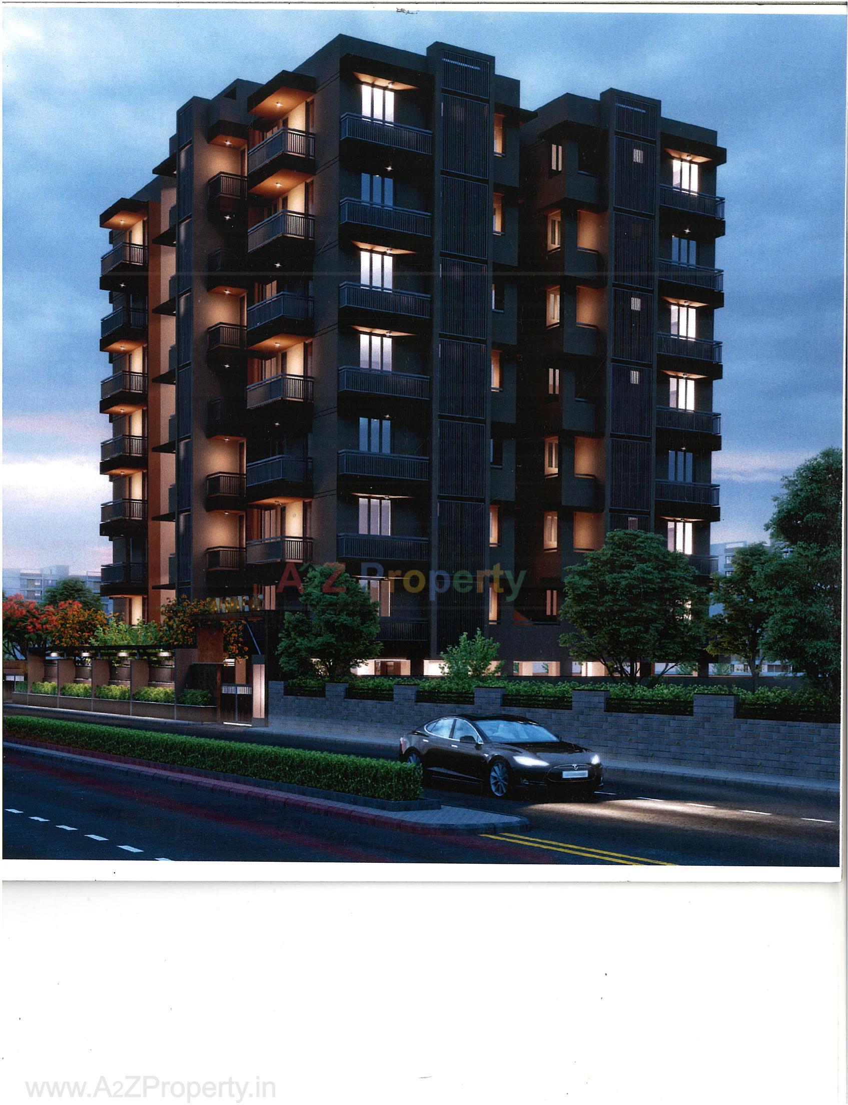 3D Elevation of real estate project Akshar located at Ranip, Ahmedabad, Gujarat