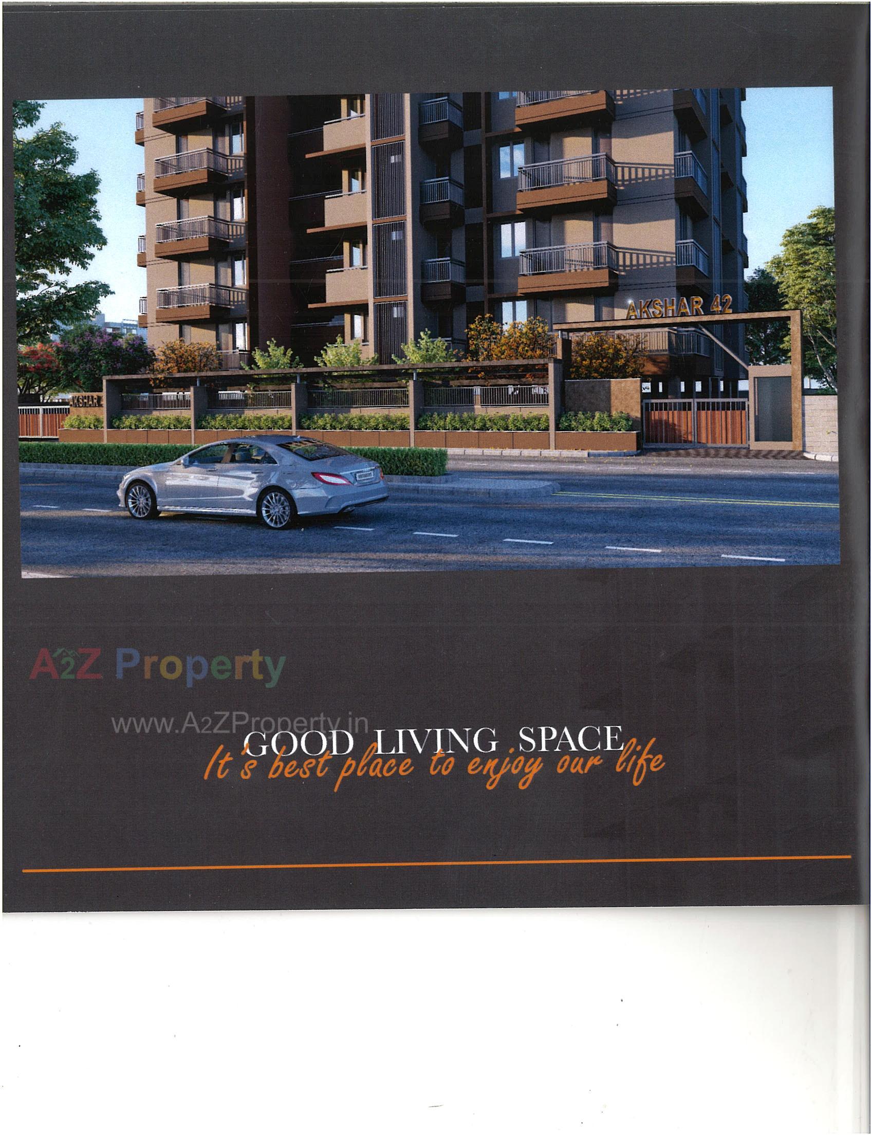 3D Elevation of real estate project Akshar located at Ranip, Ahmedabad, Gujarat