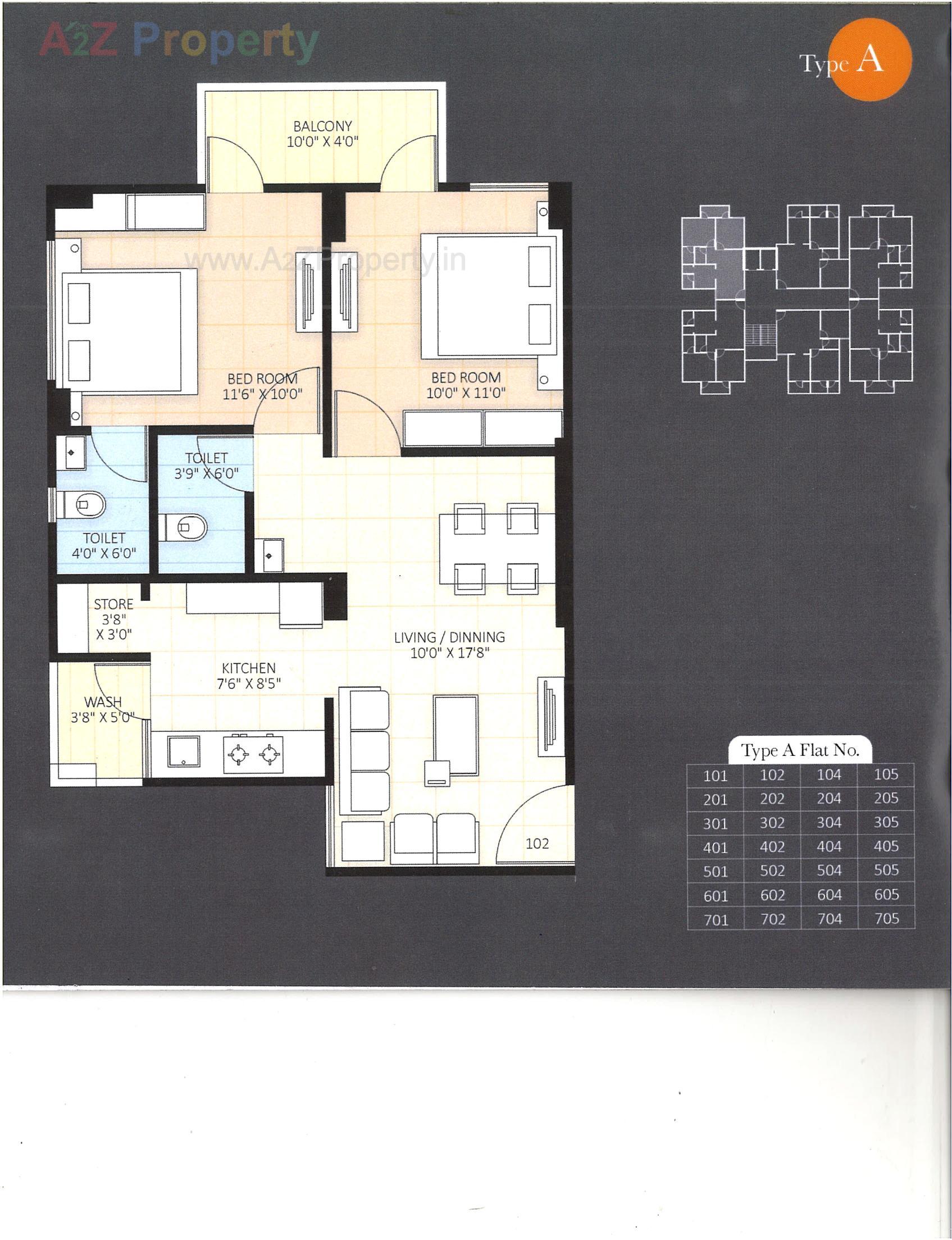 Layout of real estate project Akshar located at Ranip, Ahmedabad, Gujarat