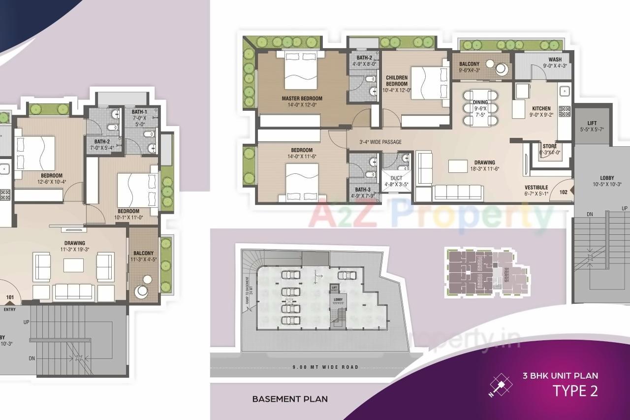 Layout of real estate project Akshar Amrut located at Paldi, Ahmedabad, Gujarat