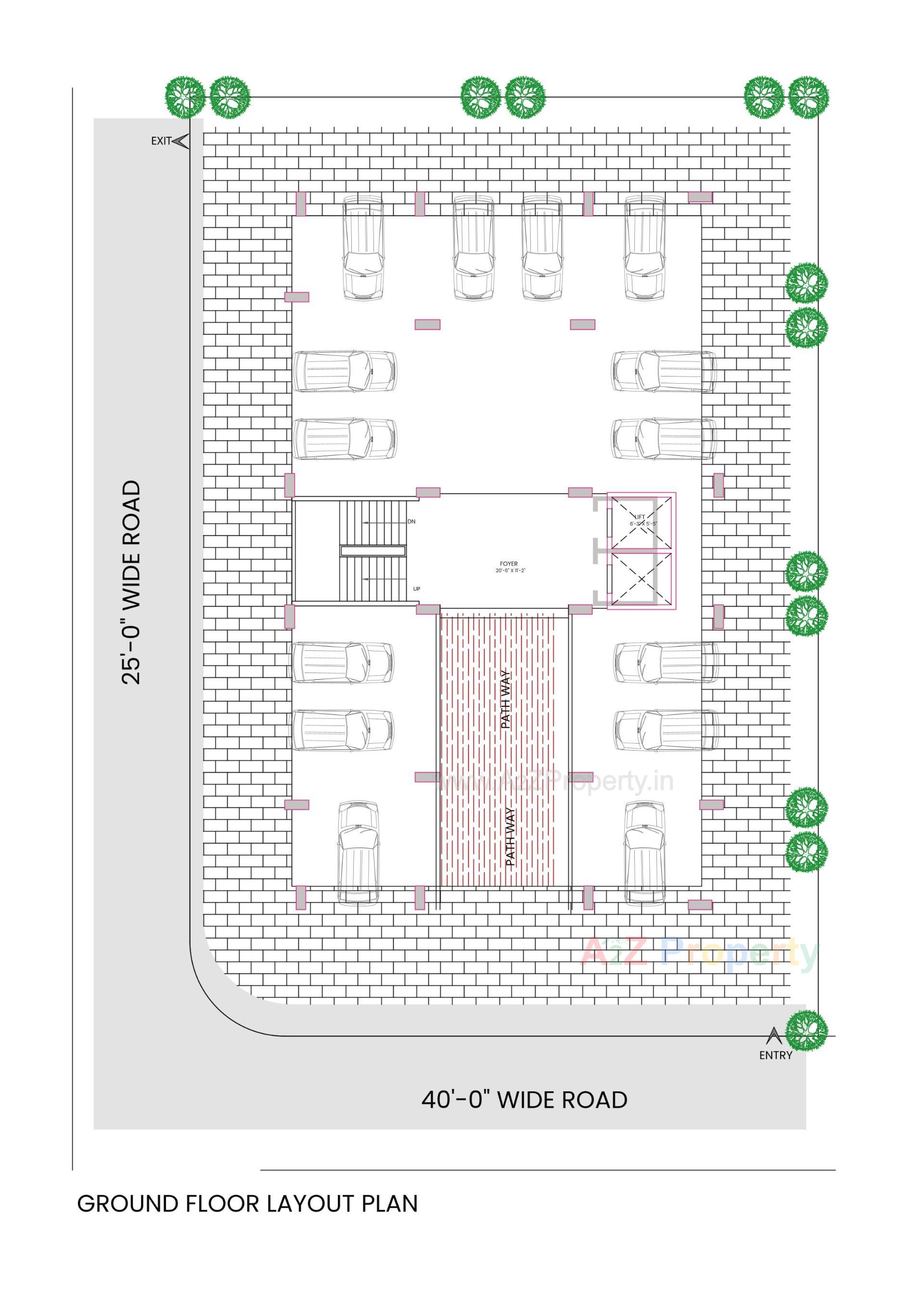 Layout of real estate project Akshar Elite located at Ahmedabad, Ahmedabad, Gujarat