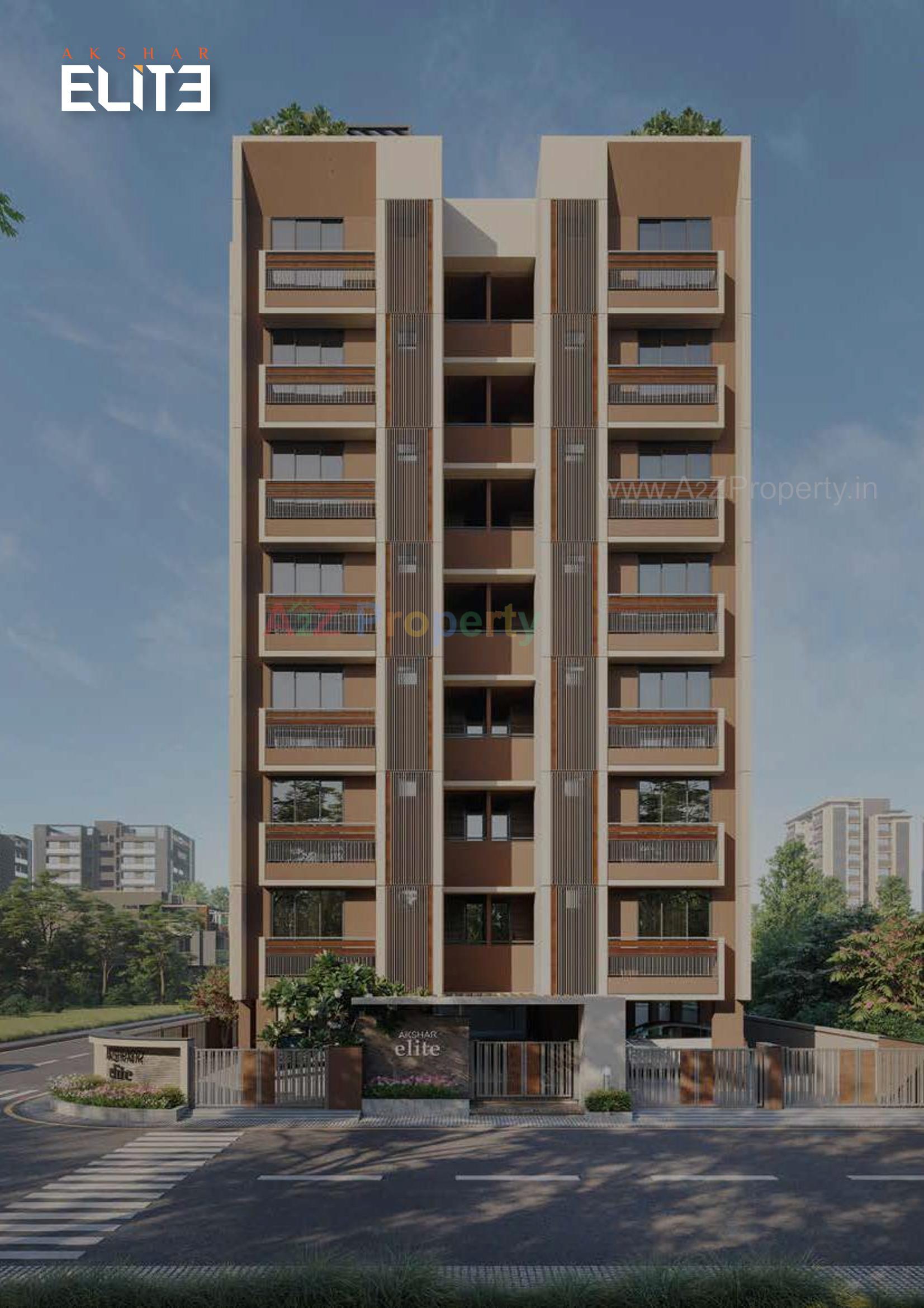 3D Elevation of real estate project Akshar Elite located at Ahmedabad, Ahmedabad, Gujarat