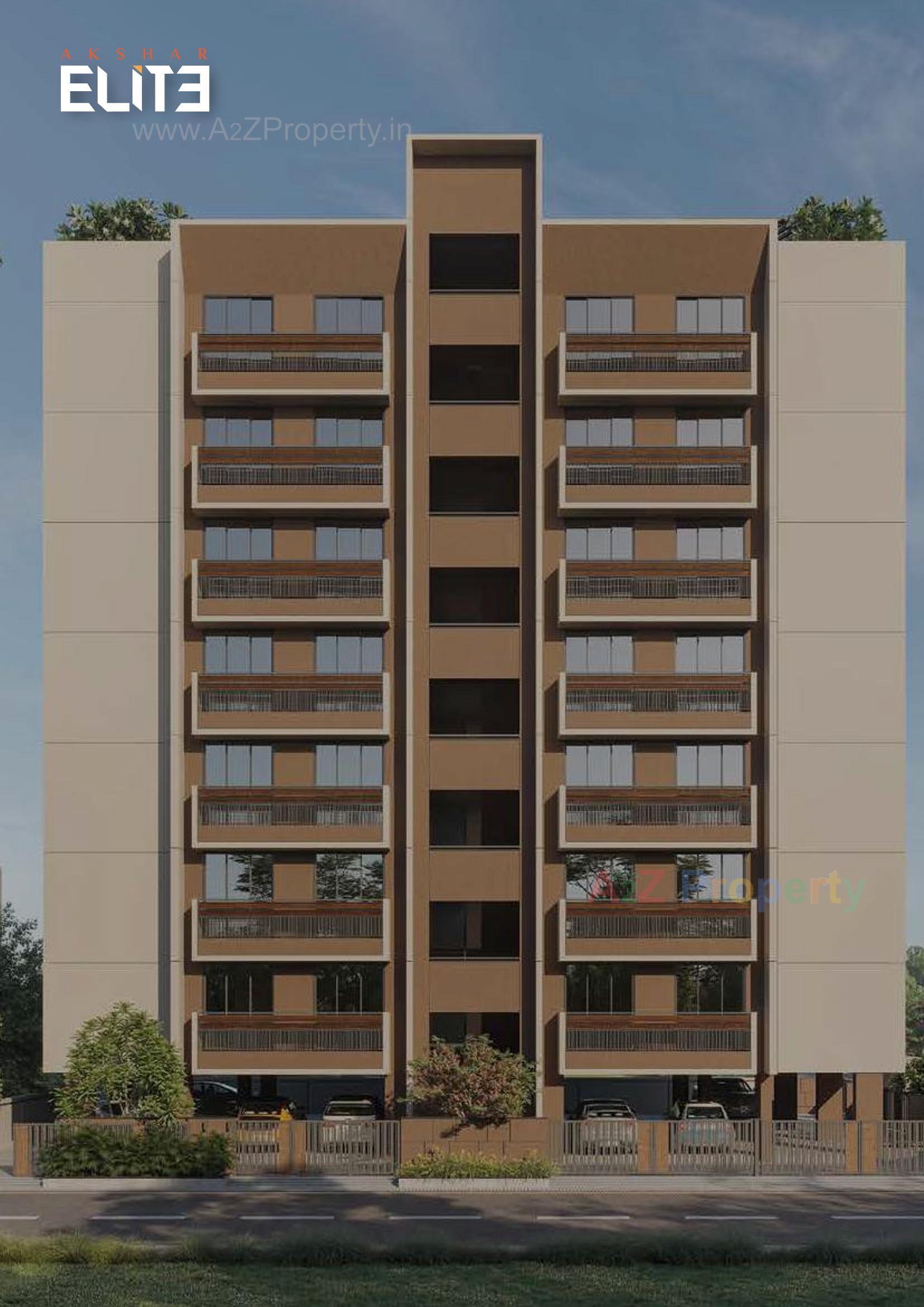 3D Elevation of real estate project Akshar Elite located at Ahmedabad, Ahmedabad, Gujarat
