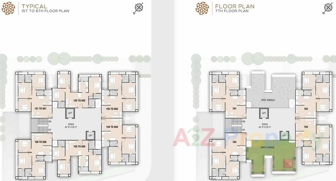 Layout of real estate project Akshar Elysium located at Ahmedabad, Ahmedabad, Gujarat