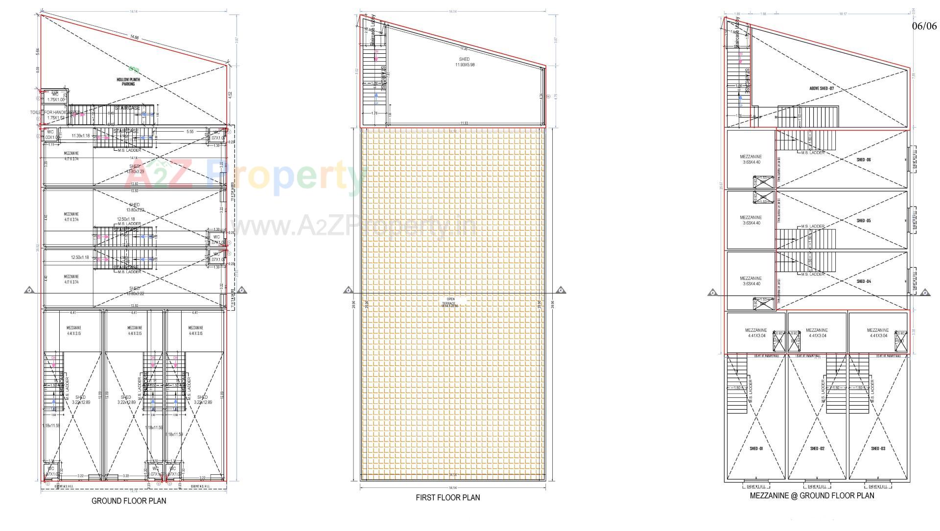 Layout of real estate project Akshar Industrial Park located at Singarva, Ahmedabad, Gujarat