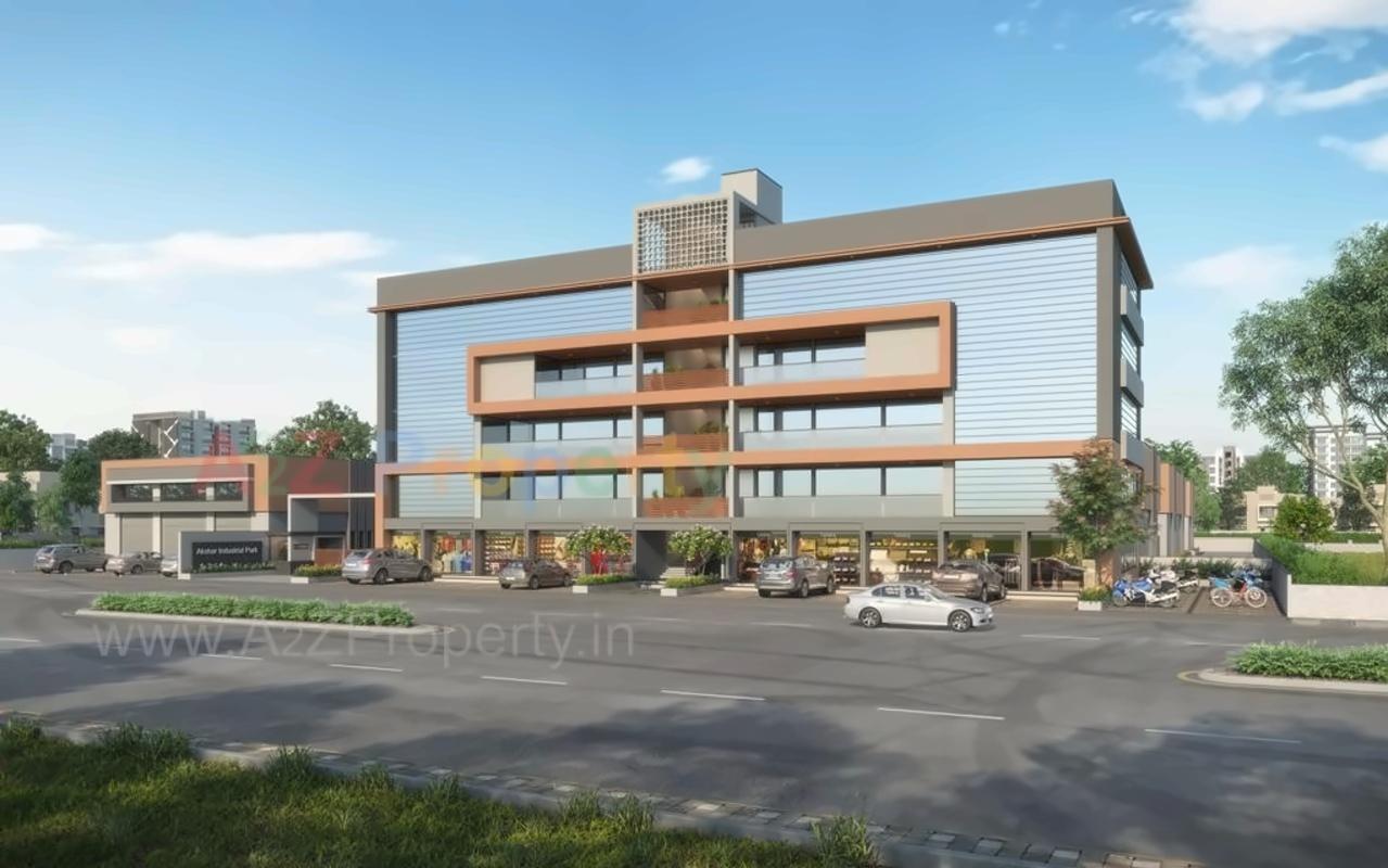3D Elevation of real estate project Akshar Industrial Park located at Odhav, Ahmedabad, Gujarat