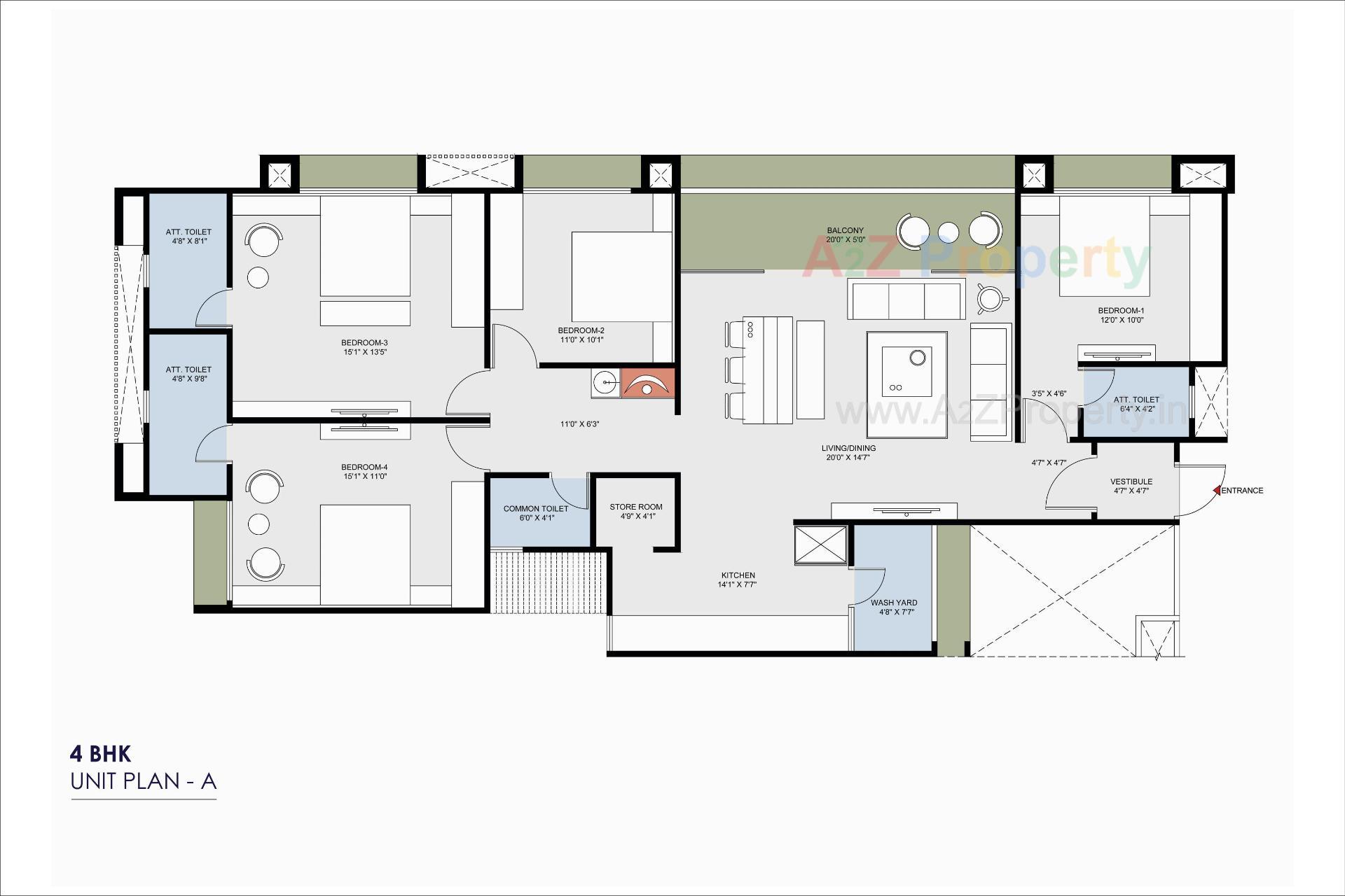 Layout of real estate project Akshar Ocean Pearl located at Ambali, Ahmedabad, Gujarat