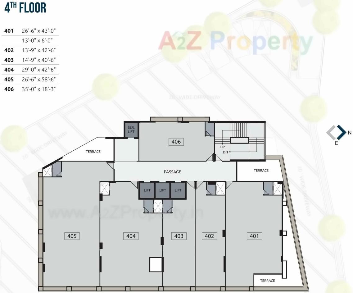 Layout of real estate project Akshar Square located at Bodakdev, Ahmedabad, Gujarat