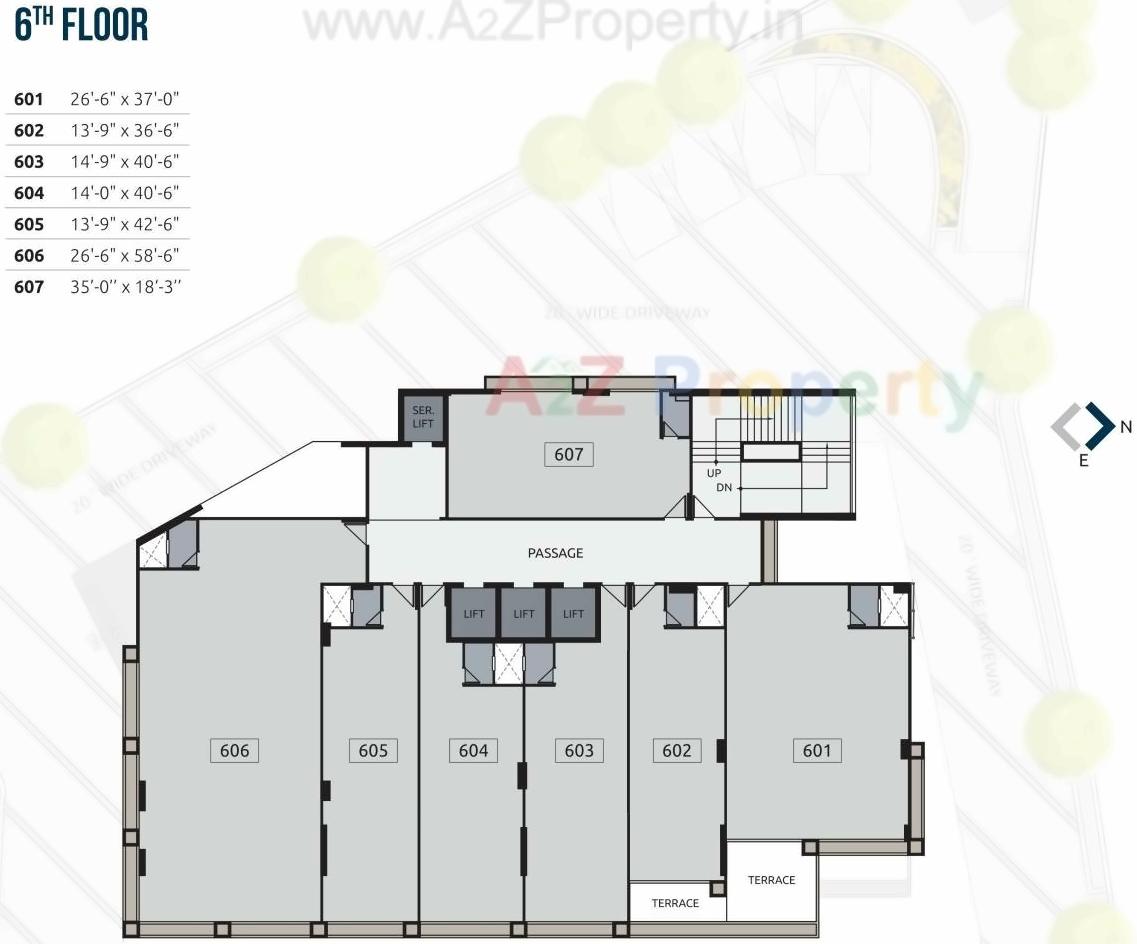 Layout of real estate project Akshar Square located at Bodakdev, Ahmedabad, Gujarat