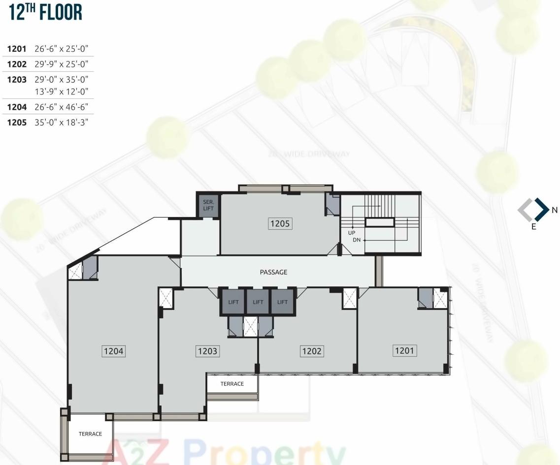 Layout of real estate project Akshar Square located at Bodakdev, Ahmedabad, Gujarat