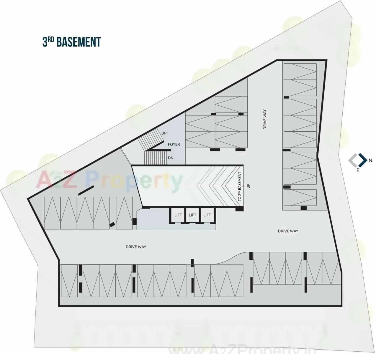 Layout of real estate project Akshar Square located at Bodakdev, Ahmedabad, Gujarat