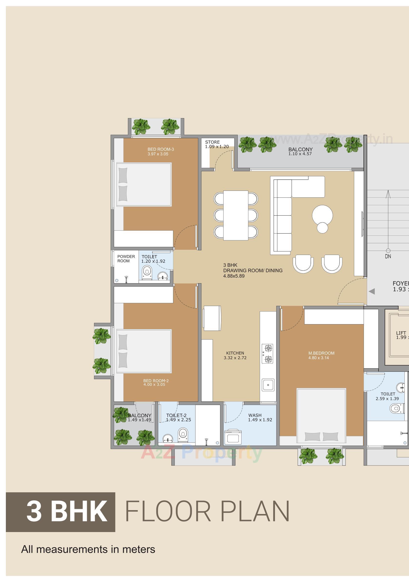 Layout of real estate project Akshar Tirth located at Paldi, Ahmedabad, Gujarat