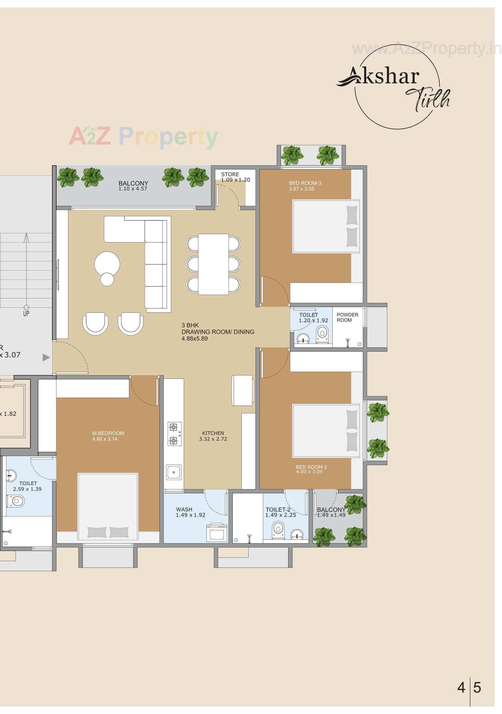 Layout of real estate project Akshar Tirth located at Paldi, Ahmedabad, Gujarat