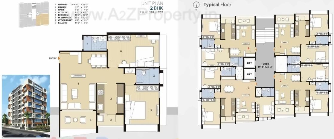 Layout of real estate project Akshardeep located at City, Ahmedabad, Gujarat