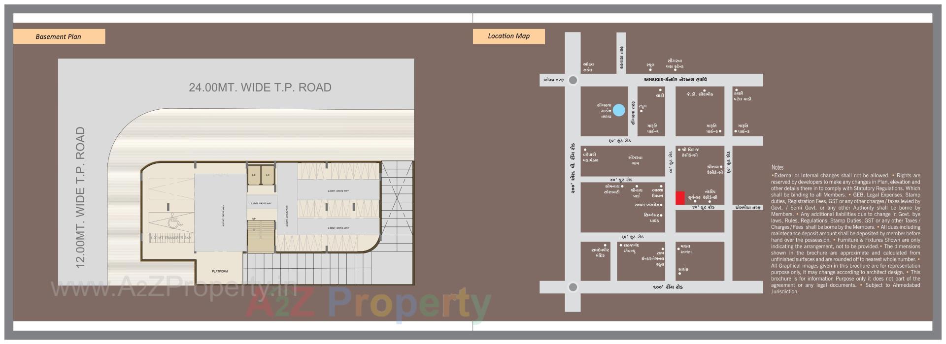 Layout of real estate project Akshat Elegance located at Singarva, Ahmedabad, Gujarat