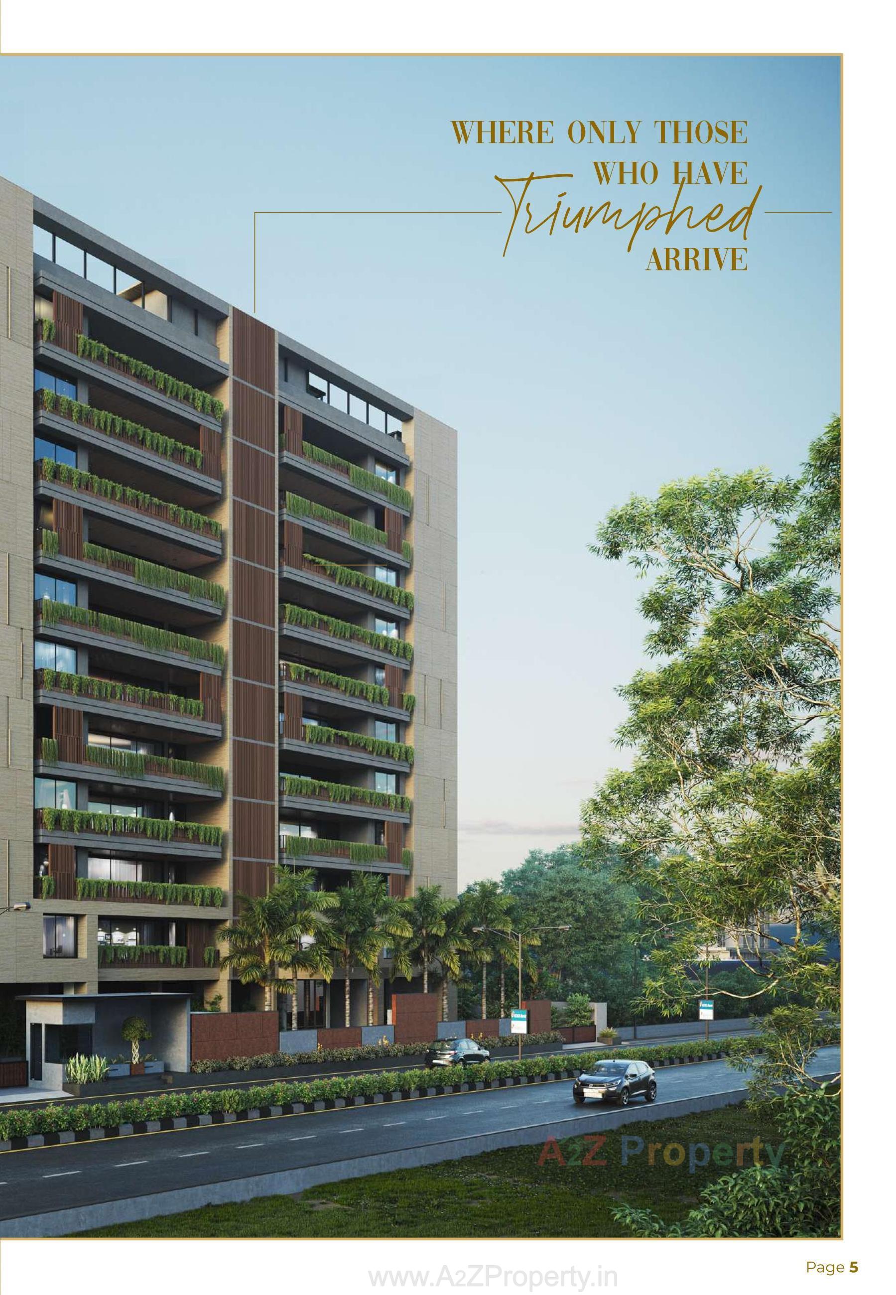 3D Elevation of real estate project Akshat Hazel located at Sola, Ahmedabad, Gujarat