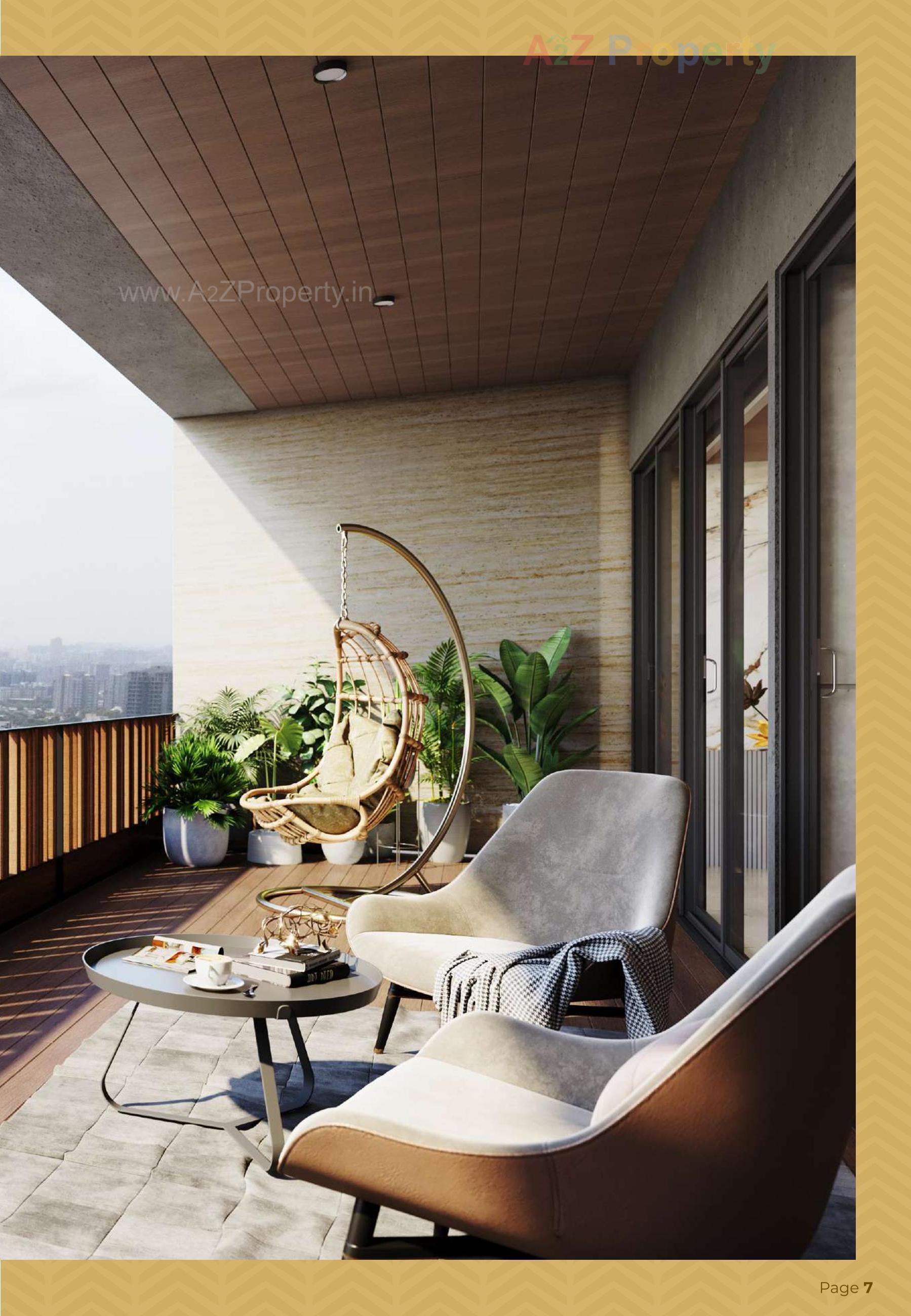 3D Elevation of real estate project Akshat Hazel located at Sola, Ahmedabad, Gujarat