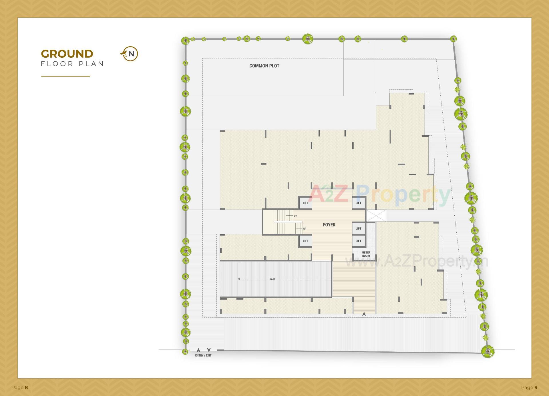 Layout of real estate project Akshat Hazel located at Sola, Ahmedabad, Gujarat