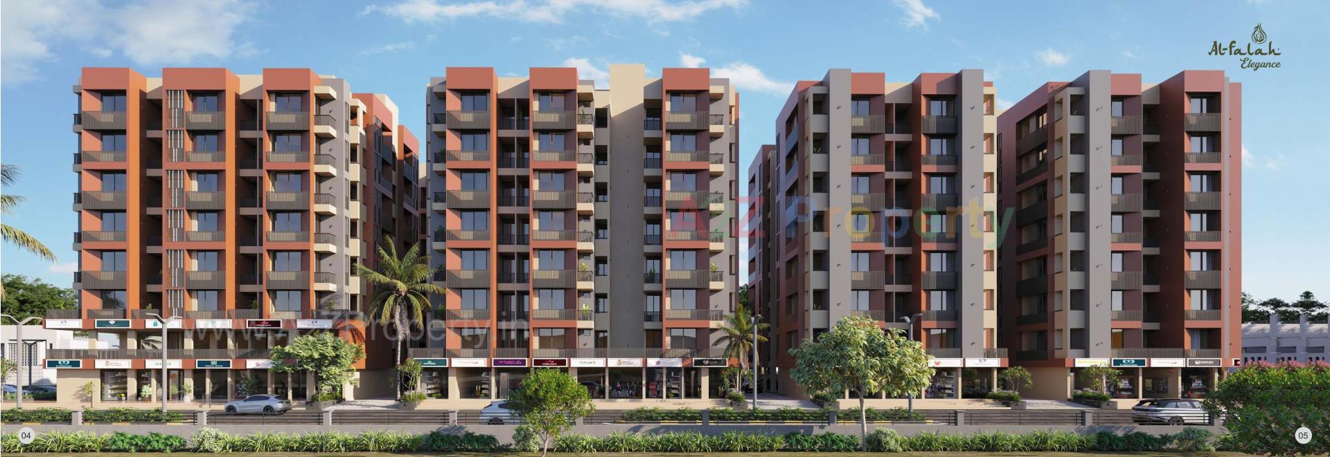 3D Elevation of real estate project Al Falah Elegance located at Vatva, Ahmedabad, Gujarat