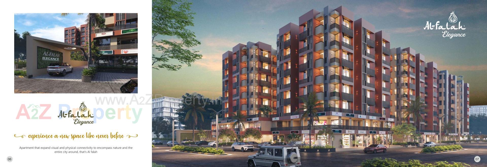 3D Elevation of real estate project Al Falah Elegance located at Vatva, Ahmedabad, Gujarat