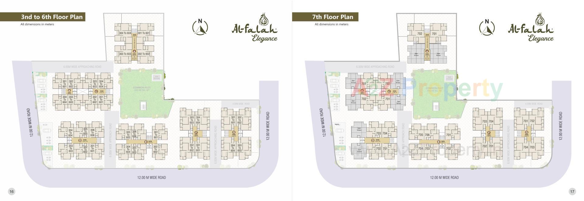 Layout of real estate project Al Falah Elegance located at Vatva, Ahmedabad, Gujarat