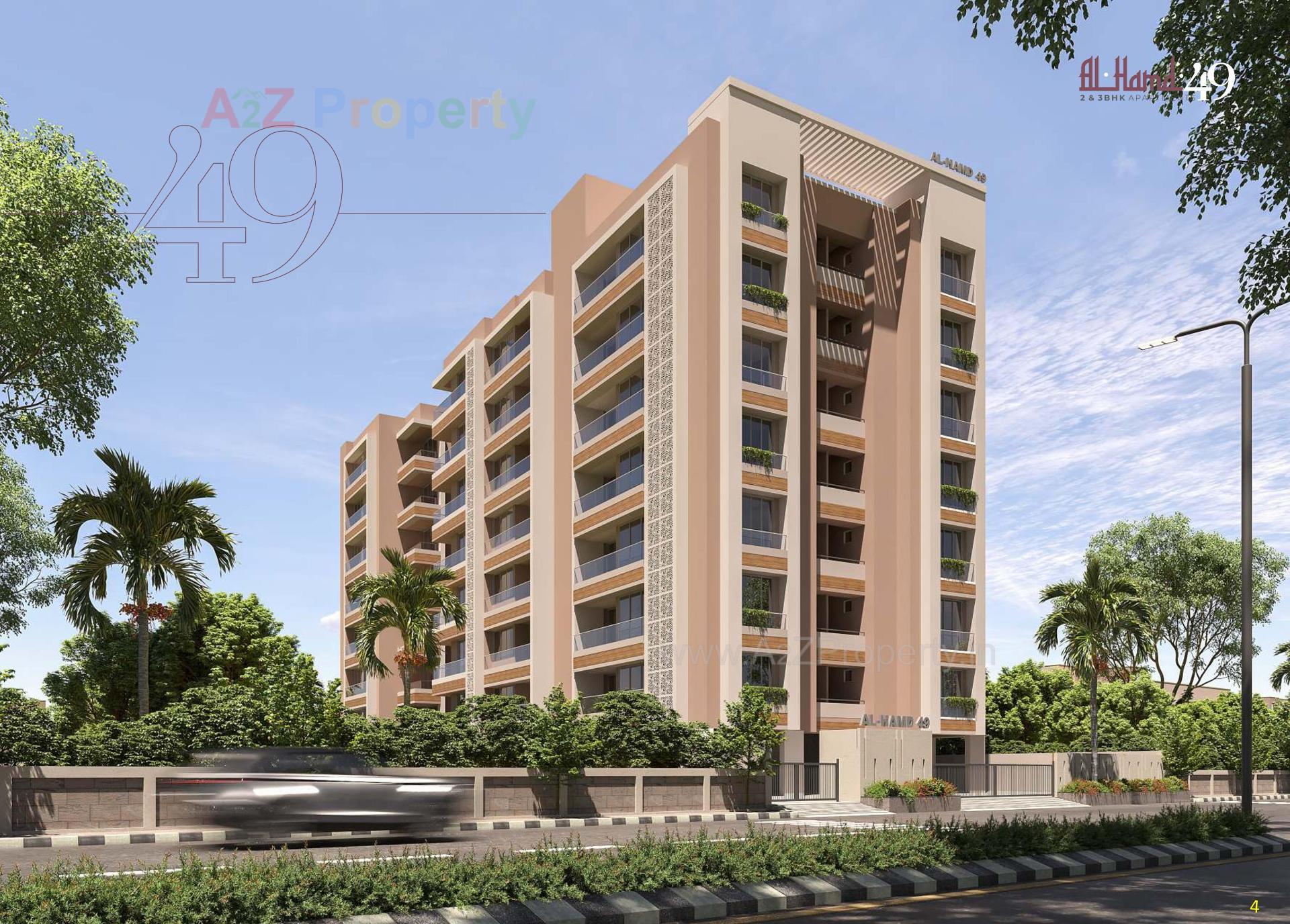 3D Elevation of real estate project Al Hamd located at Okaf, Ahmedabad, Gujarat