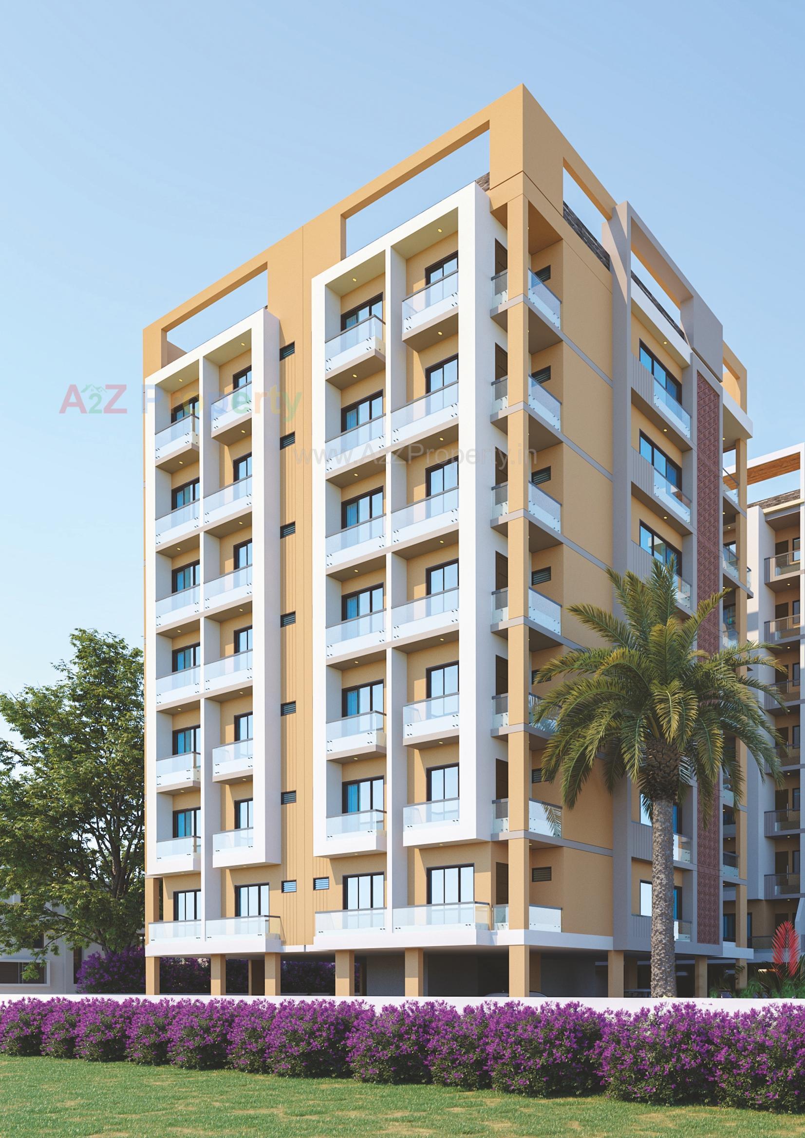 3D Elevation of real estate project Al Hamd Ii located at Sarkhej, Ahmedabad, Gujarat
