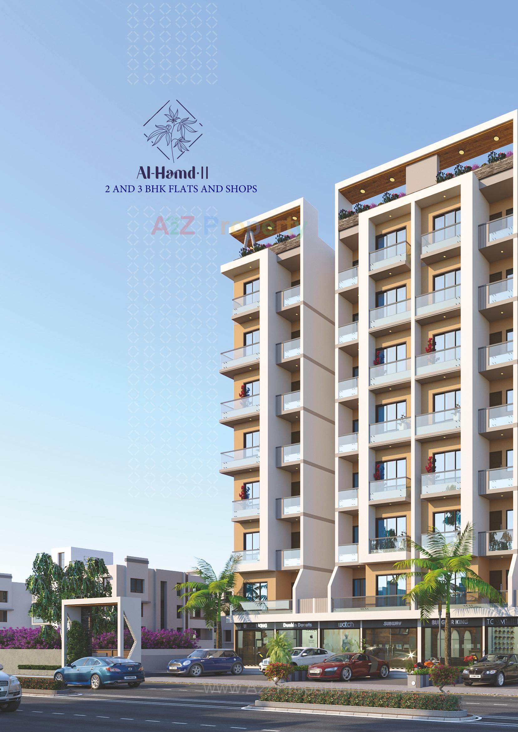 3D Elevation of real estate project Al Hamd Ii located at Sarkhej, Ahmedabad, Gujarat