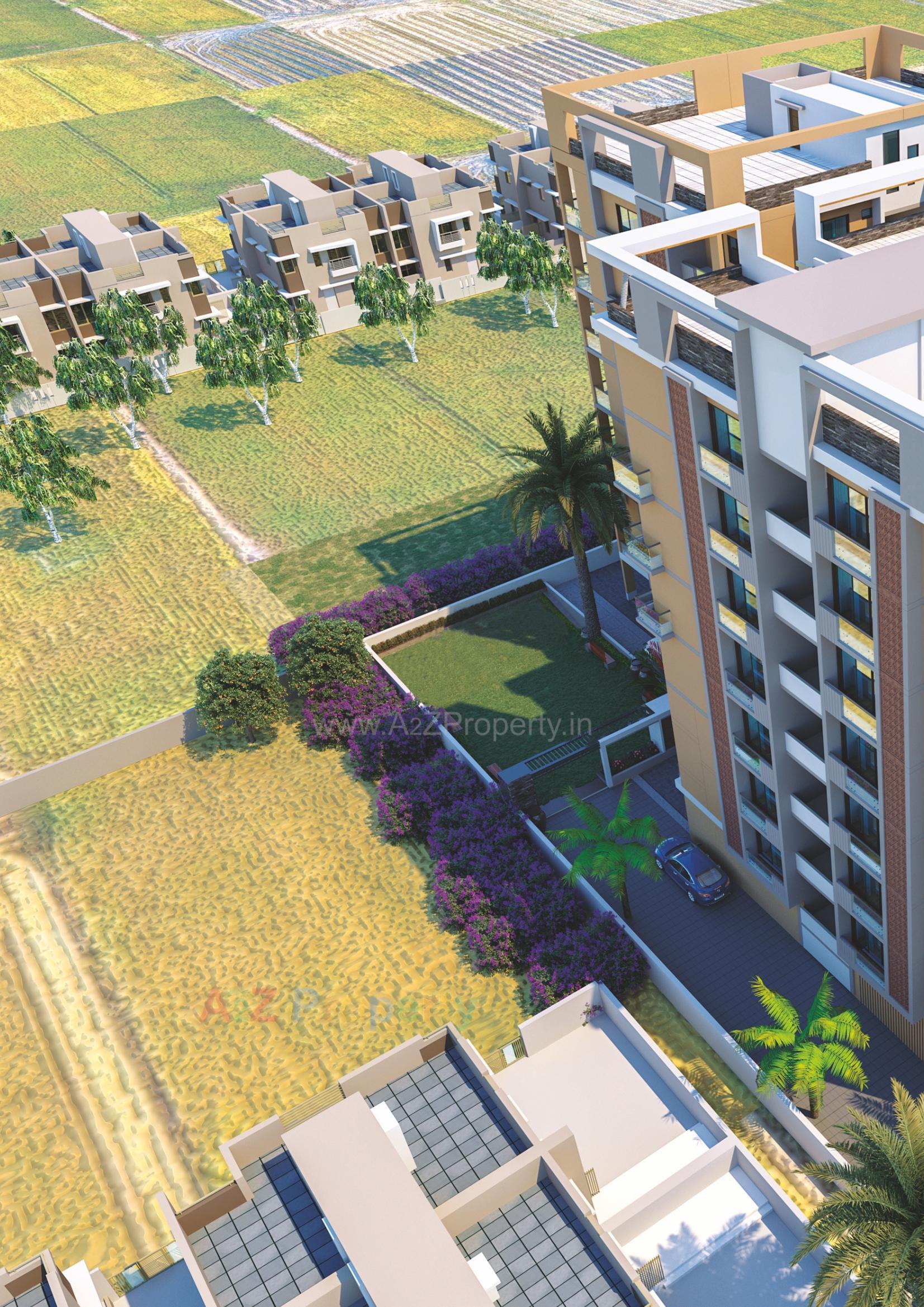 3D Elevation of real estate project Al Hamd Ii located at Sarkhej, Ahmedabad, Gujarat