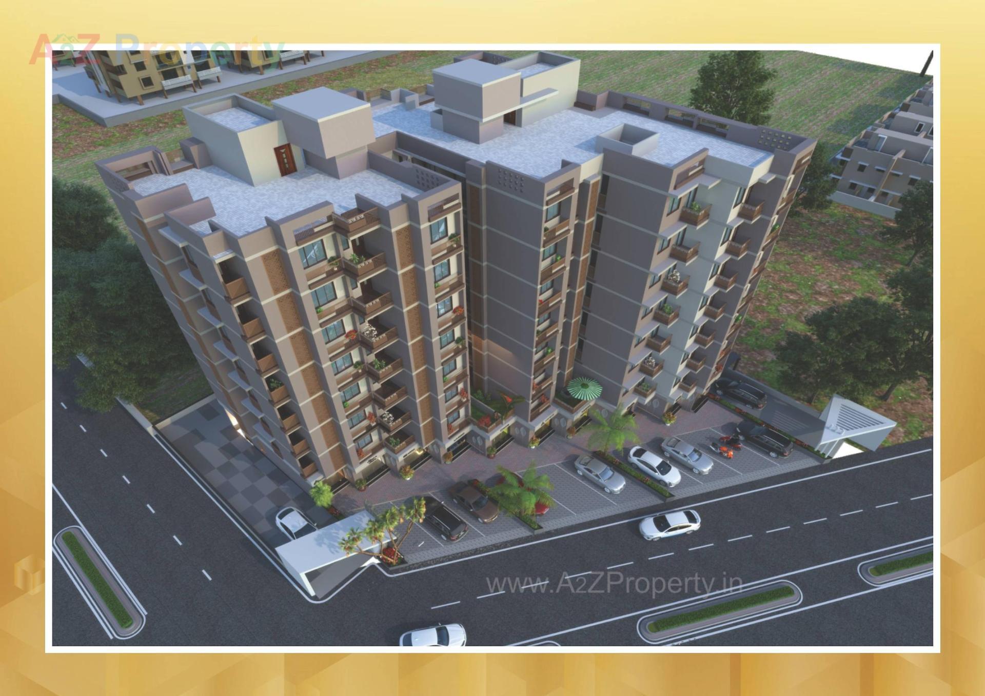 3D Elevation of real estate project Al Hamd Residency located at Ahmedabad, Ahmedabad, Gujarat