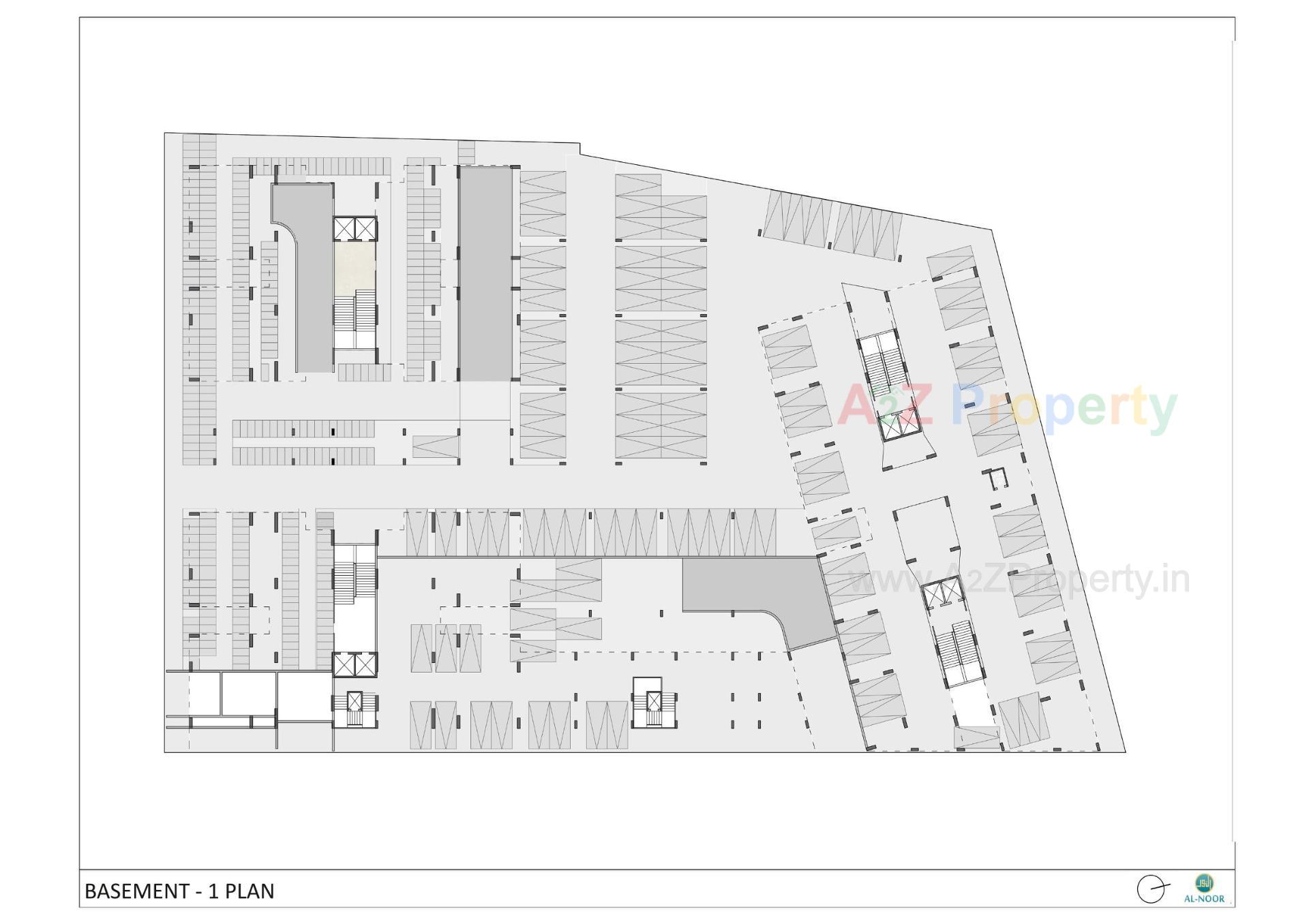 Layout of real estate project Al Noor located at Makarba, Ahmedabad, Gujarat