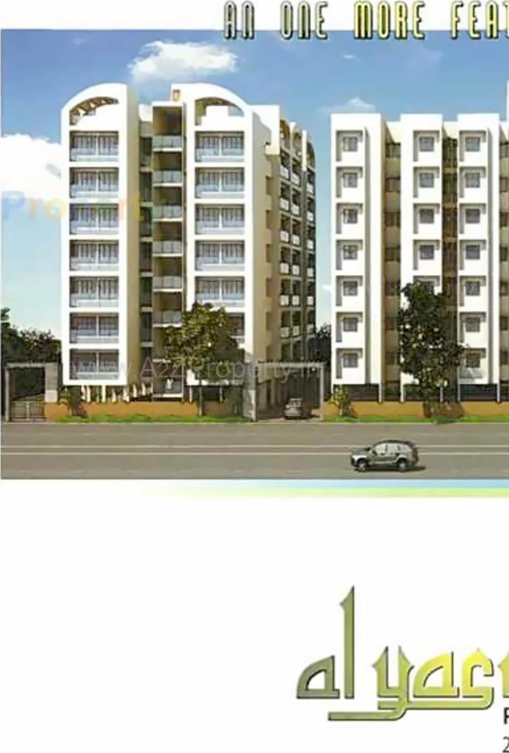 3D Elevation of real estate project Al Yasrab Residency located at Sarkhej, Ahmedabad, Gujarat