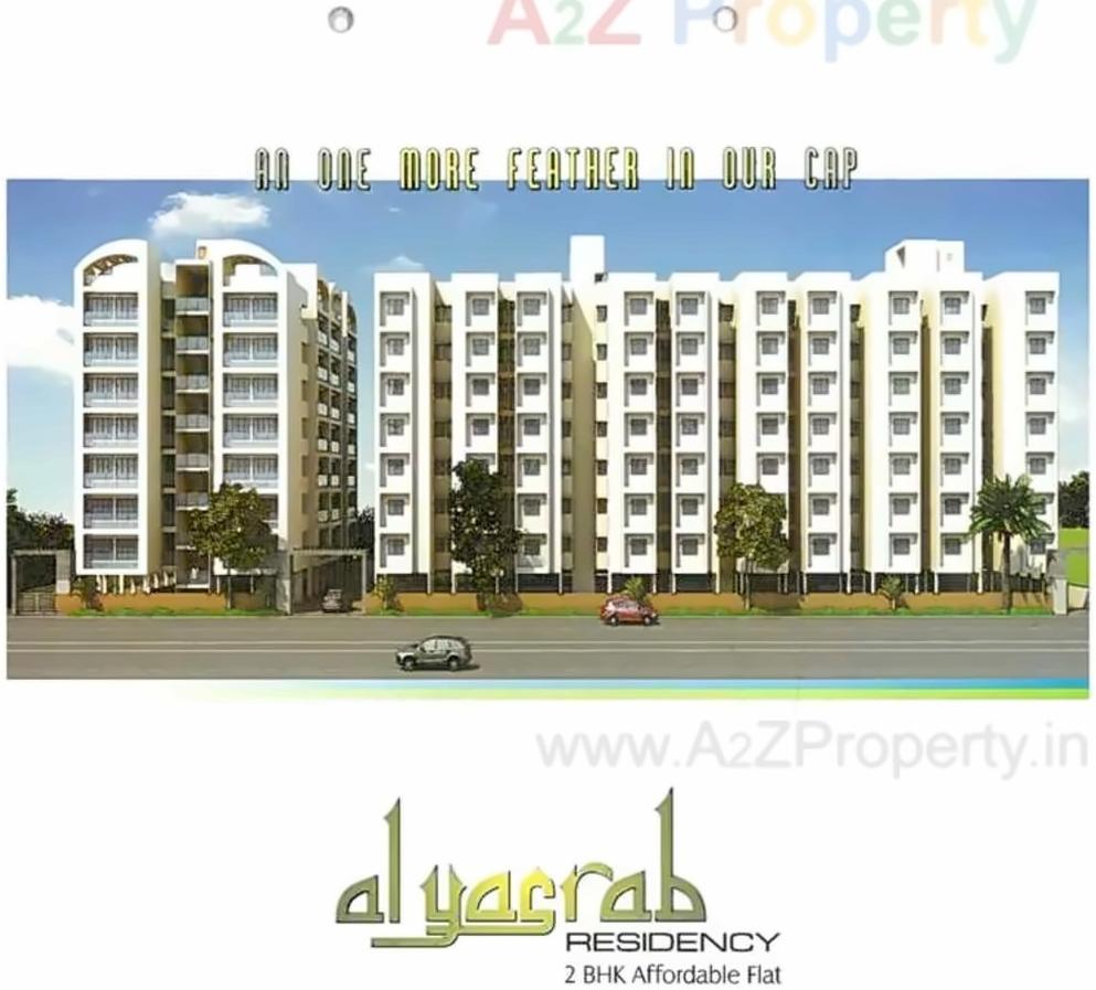 3D Elevation of real estate project Al Yasrab Residency located at Sarkhej, Ahmedabad, Gujarat