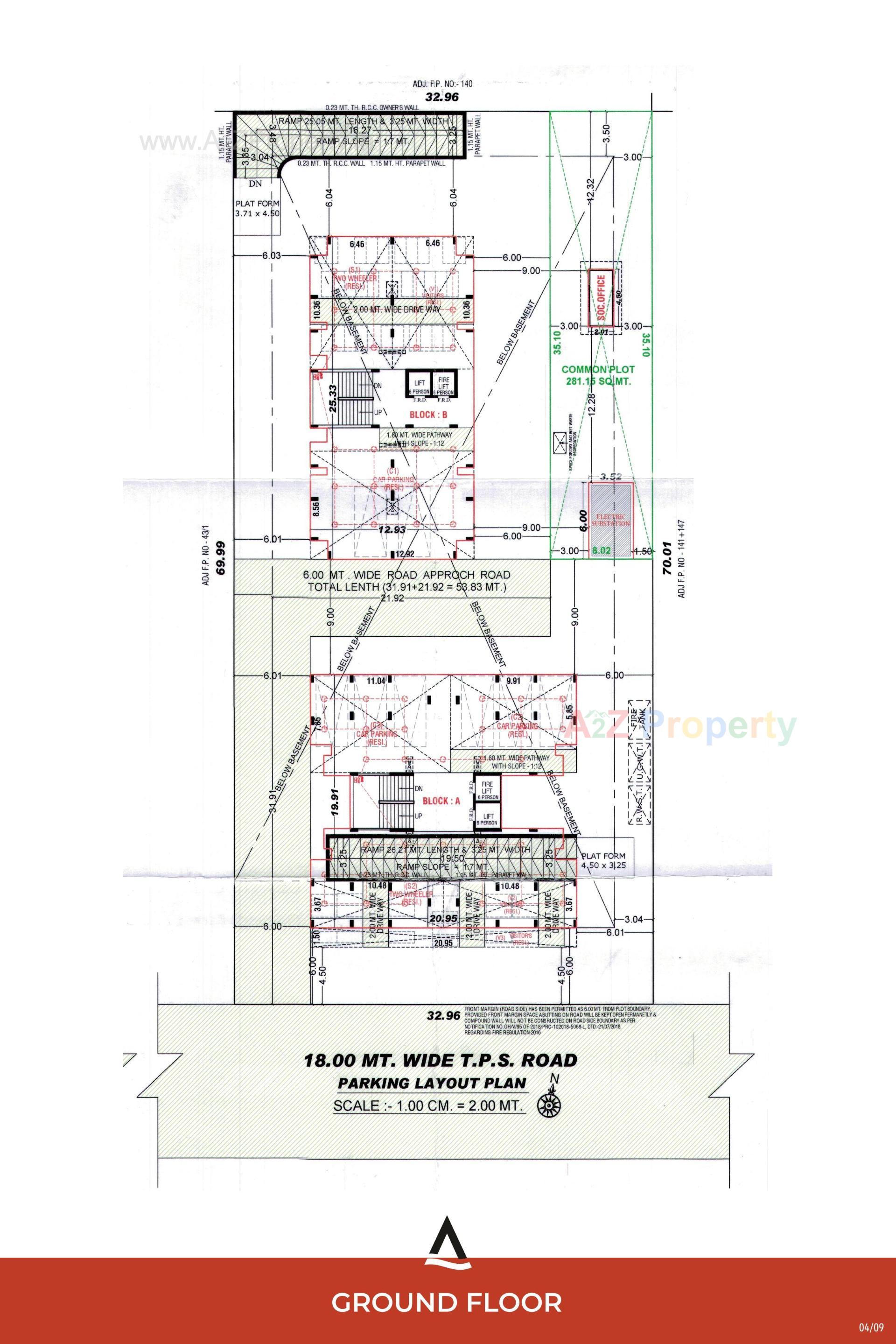 Layout of real estate project Alaknanda Shashwat located at Lambha, Ahmedabad, Gujarat