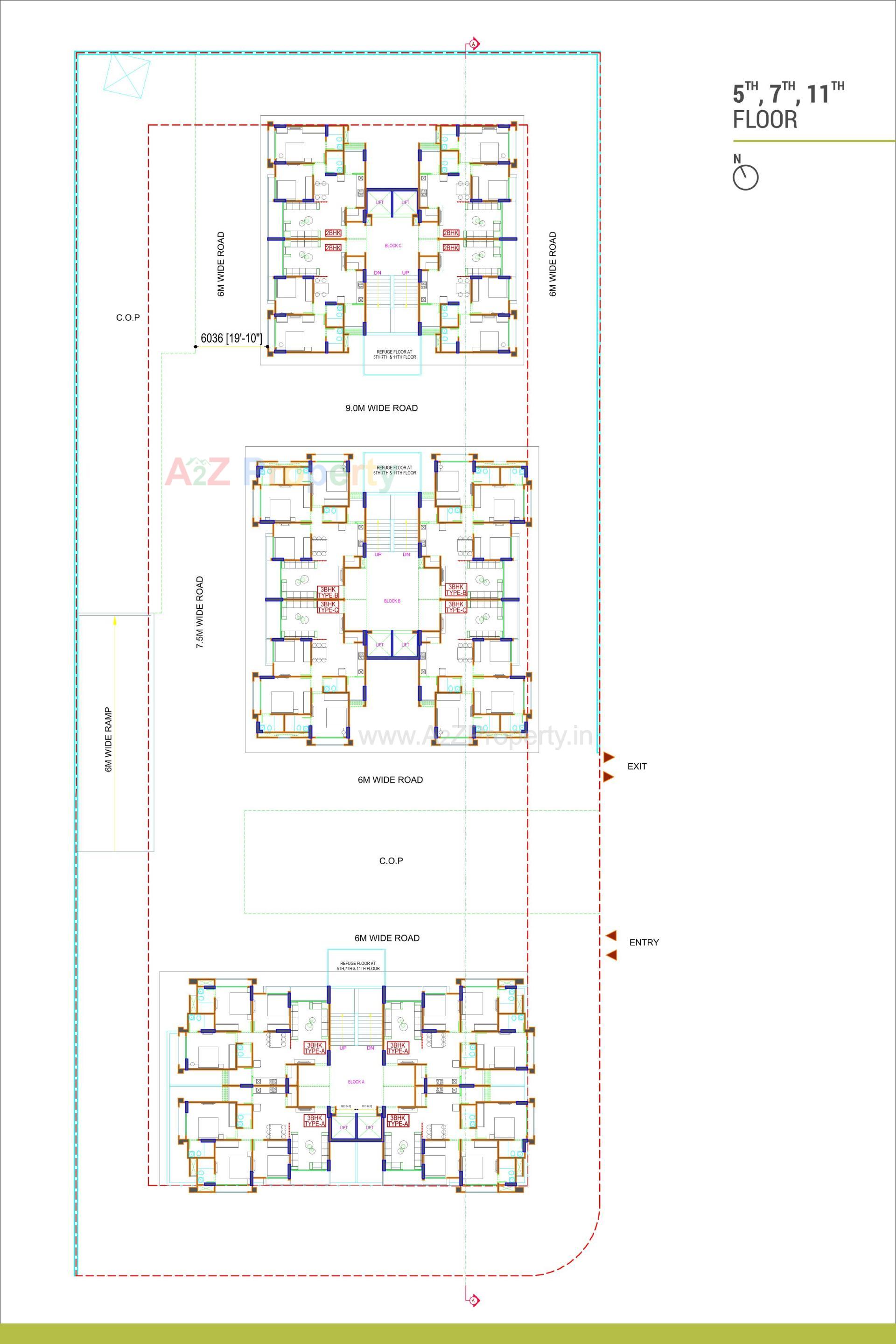 Layout of real estate project Alaya Heights located at Chharodi, Ahmedabad, Gujarat