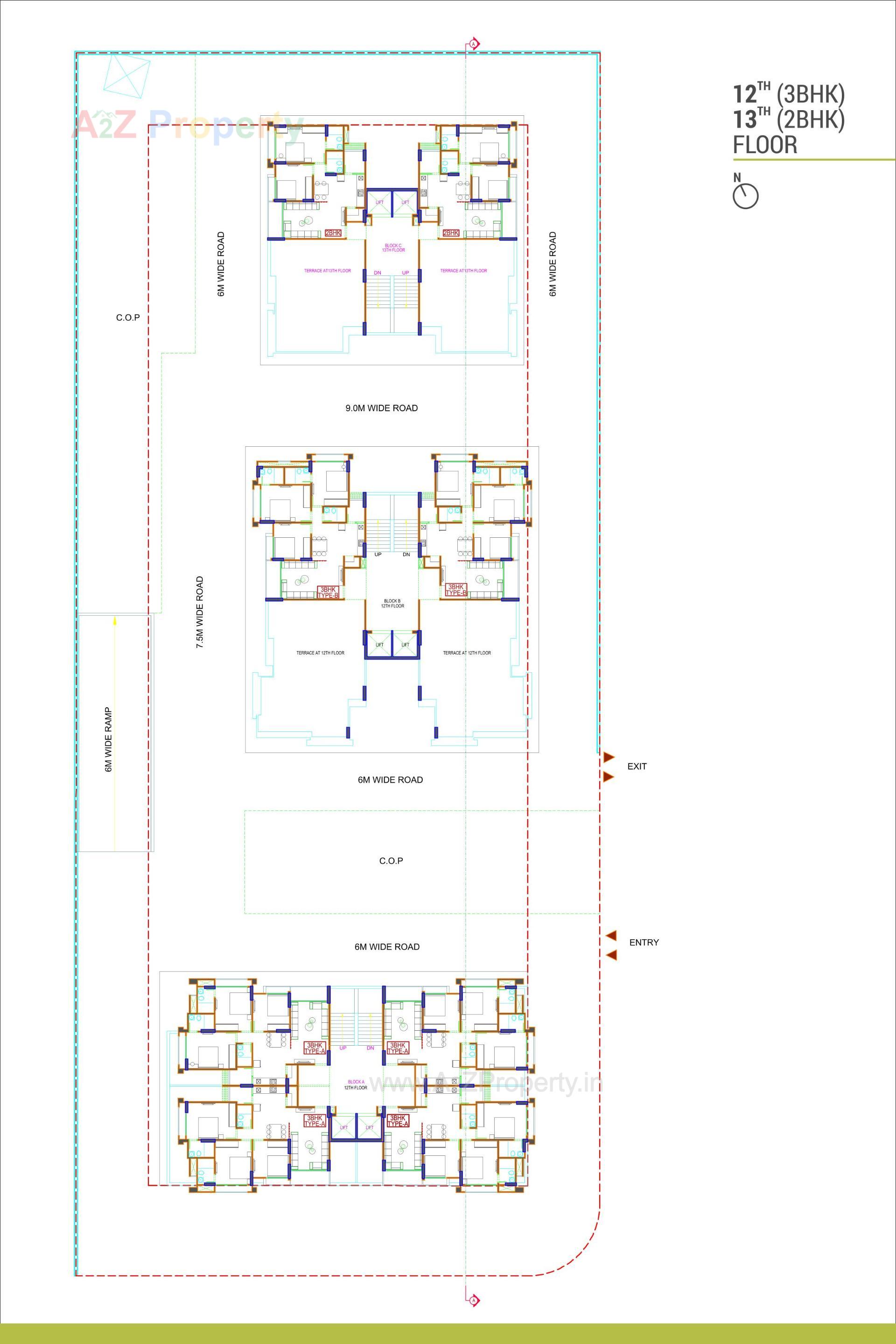 Layout of real estate project Alaya Heights located at Chharodi, Ahmedabad, Gujarat