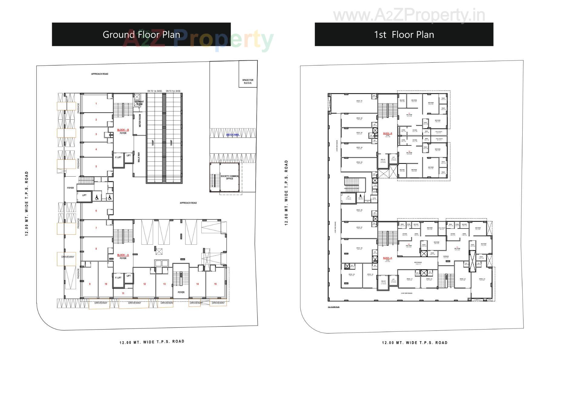 Layout of real estate project Aleeza Greens located at Sarkhej, Ahmedabad, Gujarat