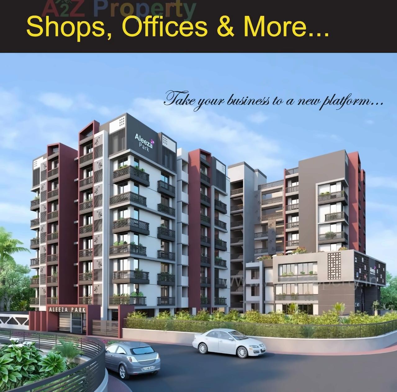 3D Elevation of real estate project Aleeza Park   Business Center located at Sarkhej, Ahmedabad, Gujarat