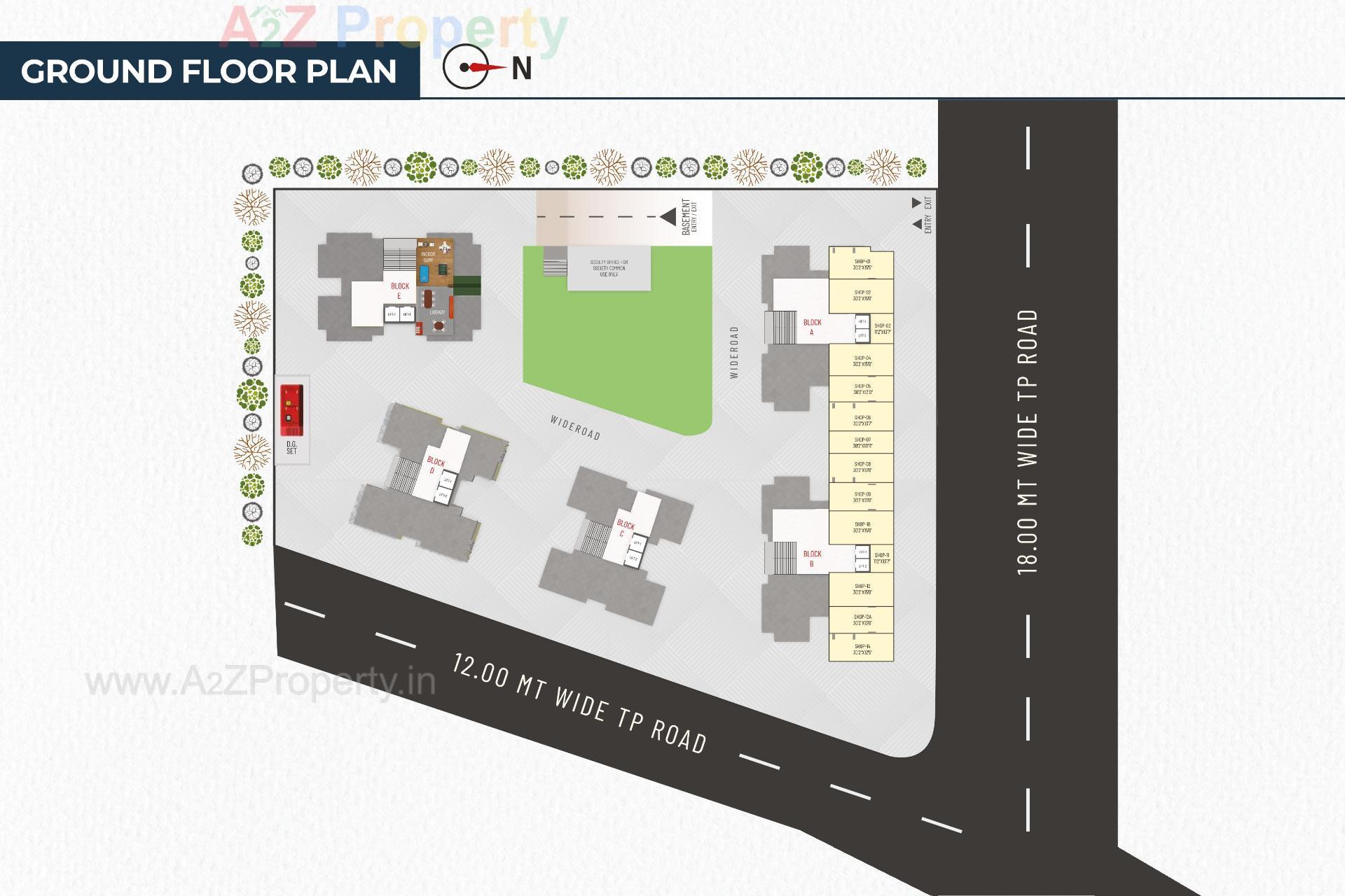 Layout of real estate project Aleta located at Jagatpur, Ahmedabad, Gujarat