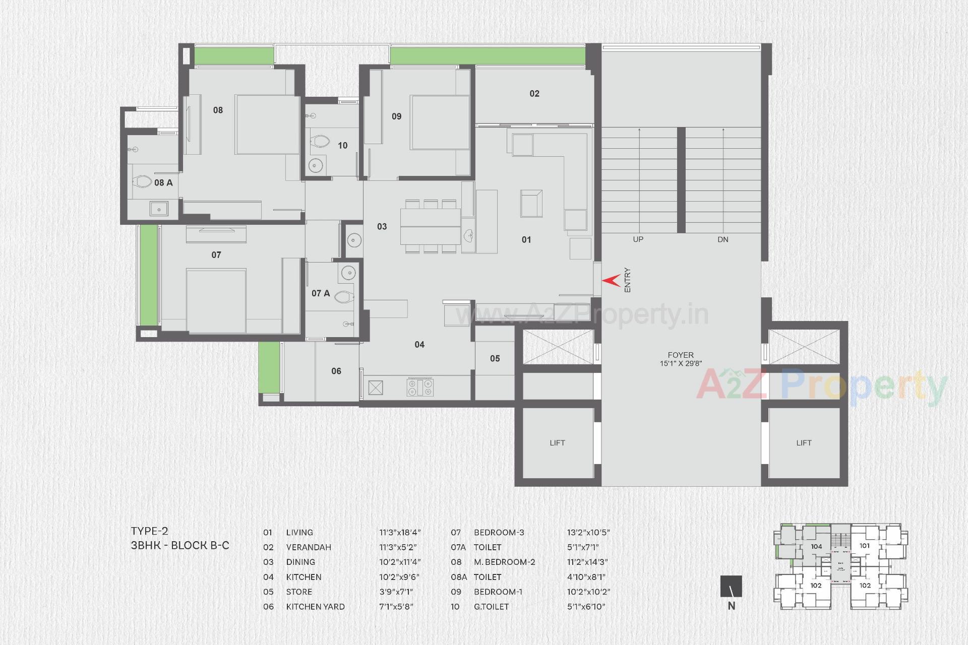 Layout of real estate project Alexa located at Jagatpur, Ahmedabad, Gujarat