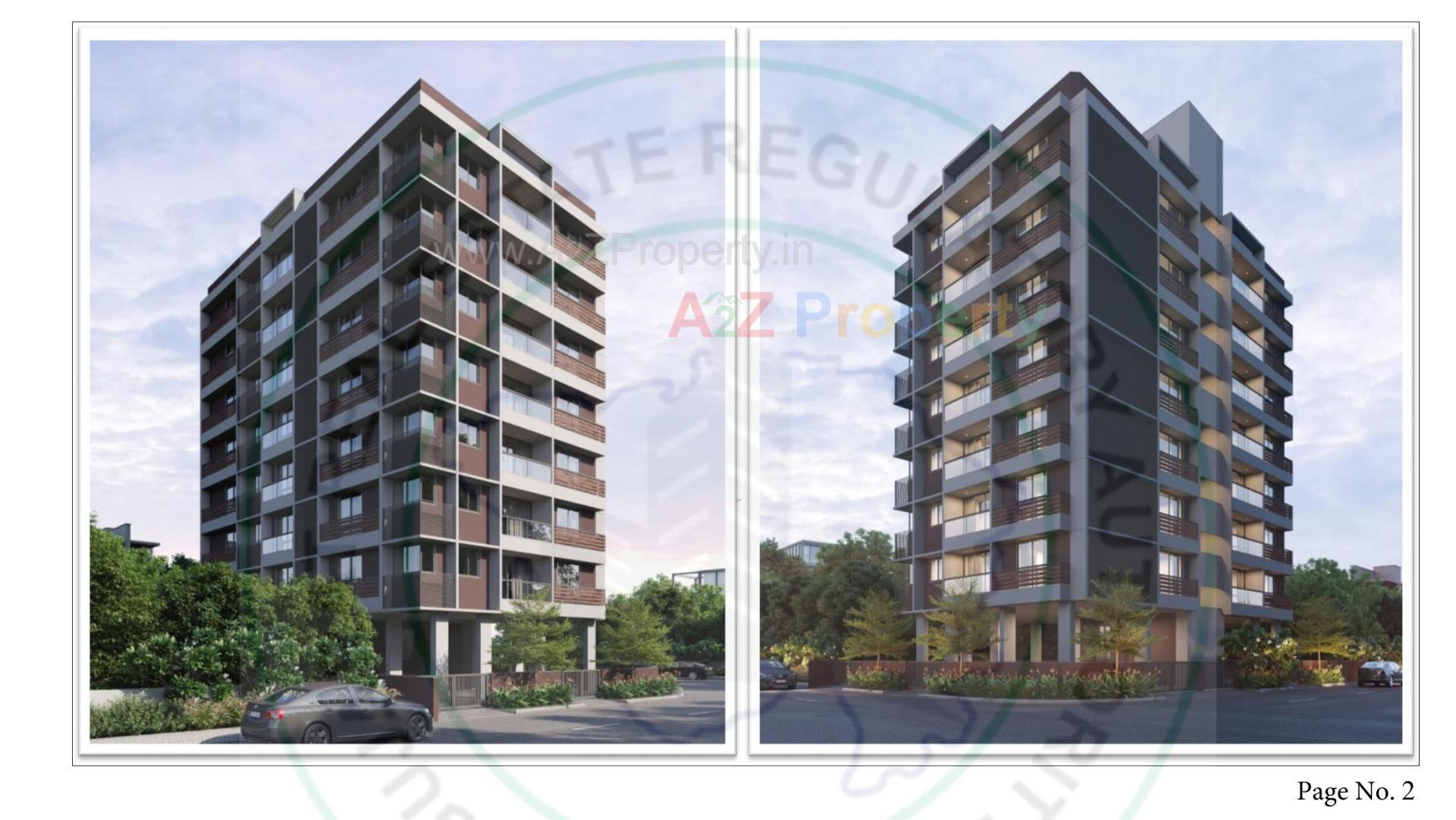3D Elevation of real estate project Allied located at Rajpur-hirpur, Ahmedabad, Gujarat
