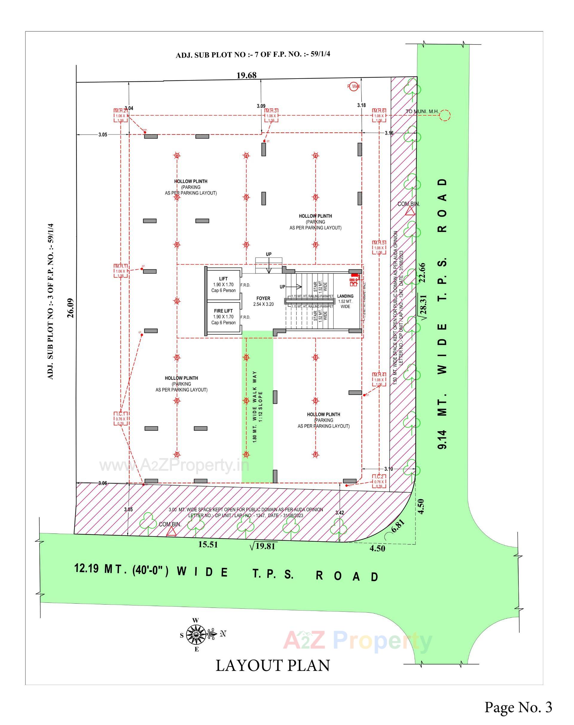 Layout of real estate project Allied located at Rajpur-hirpur, Ahmedabad, Gujarat