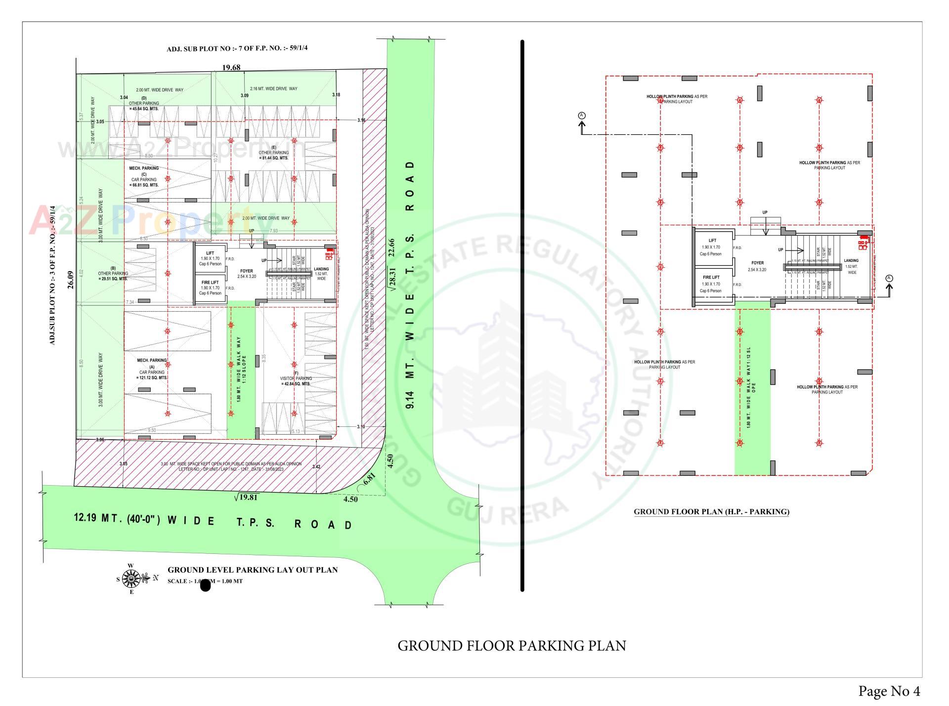 Layout of real estate project Allied located at Rajpur-hirpur, Ahmedabad, Gujarat