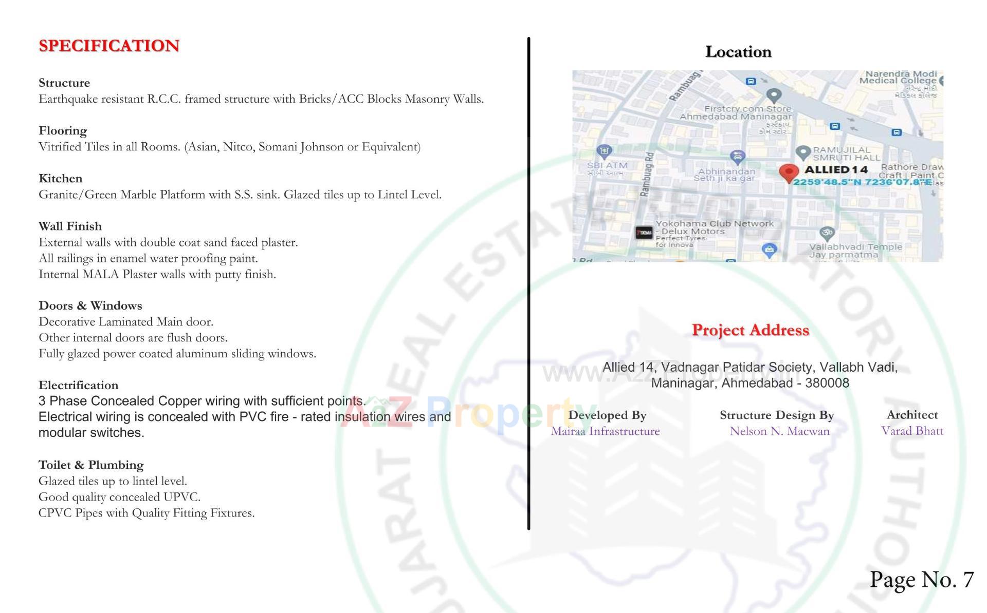  of real estate project Allied located at Rajpur-hirpur, Ahmedabad, Gujarat