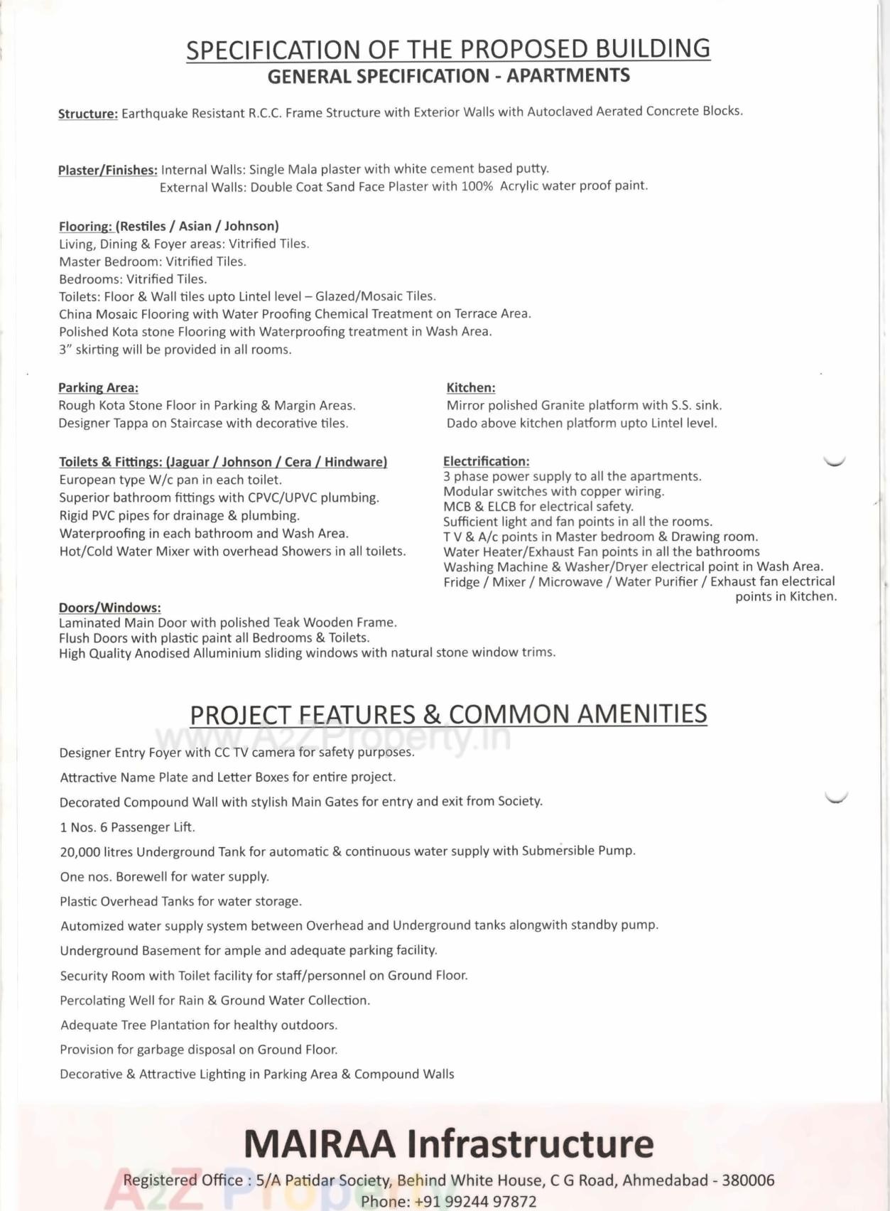 Project Specifications