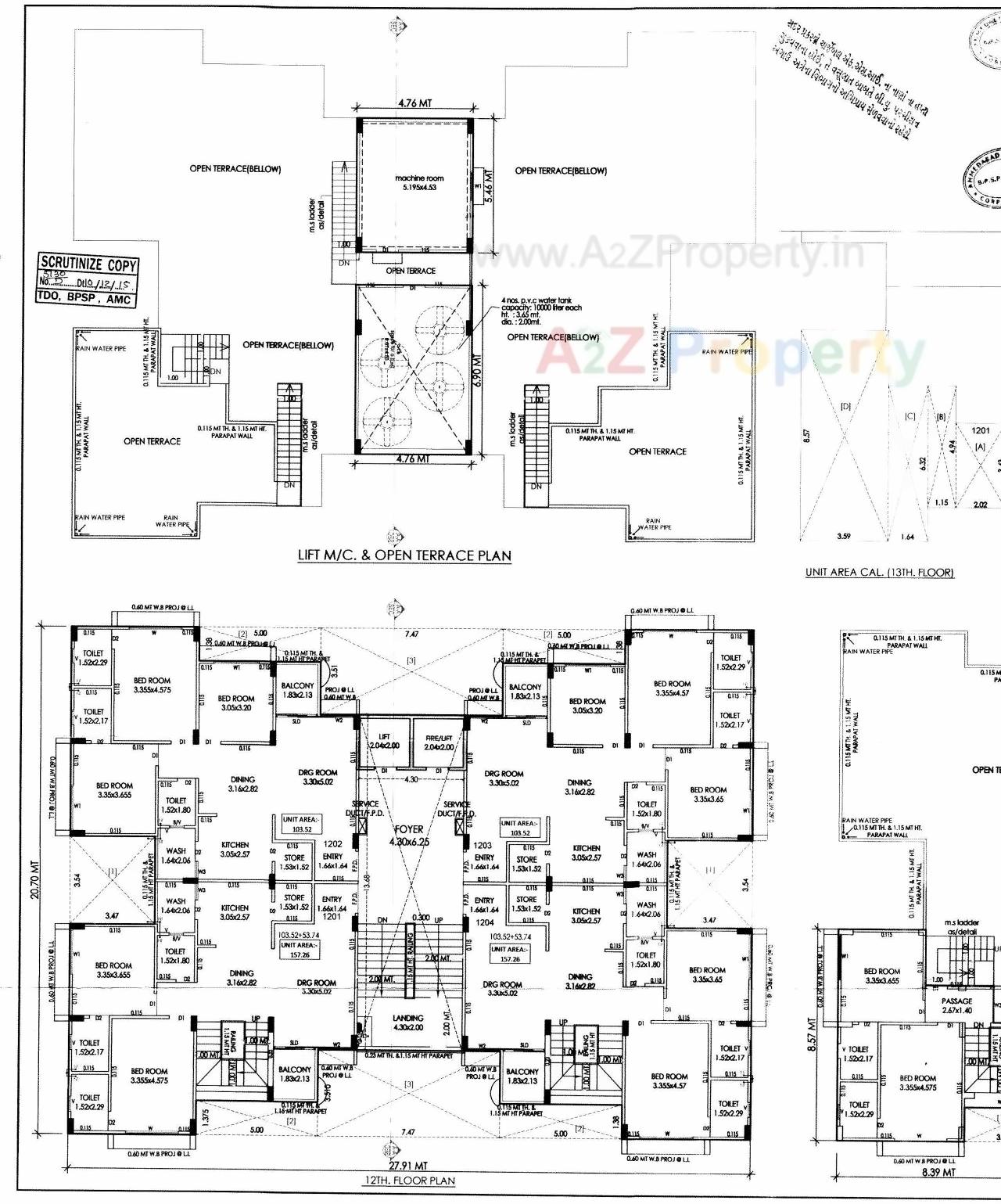 Layout of real estate project Alok Heights located at Vadaj, Ahmedabad, Gujarat