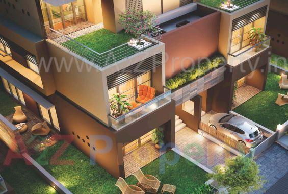 3D Elevation of real estate project Alpine Woods located at Sanathal, Ahmedabad, Gujarat