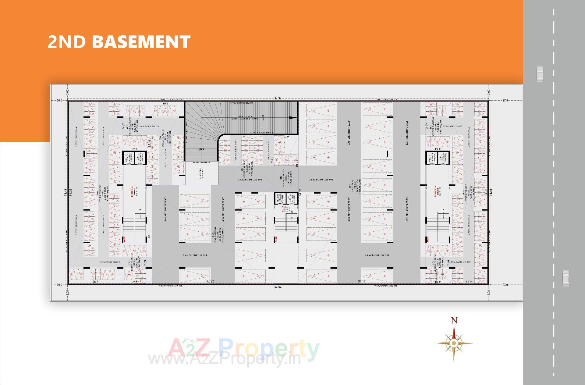 Layout of real estate project Altezza Pros located at Kathwada, Ahmedabad, Gujarat